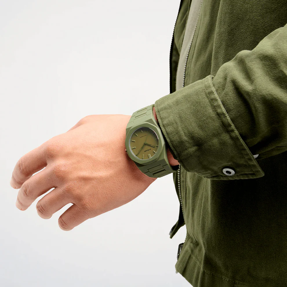 Military Green 37mm Polycarbon Watch - Image 5