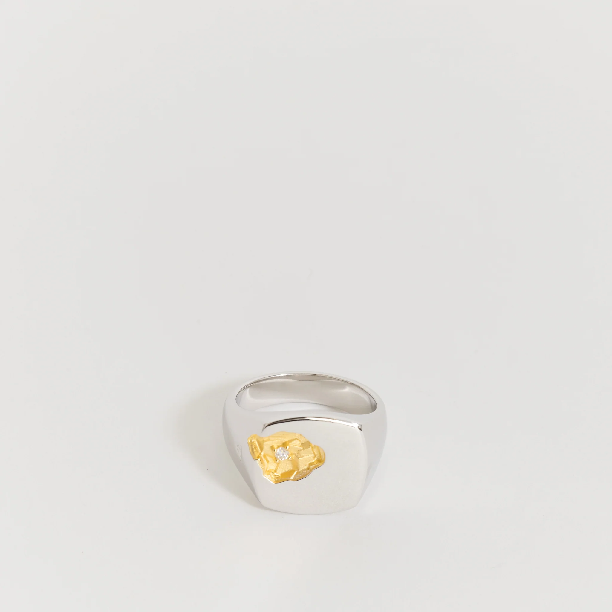 Mined Ring Diamond Large