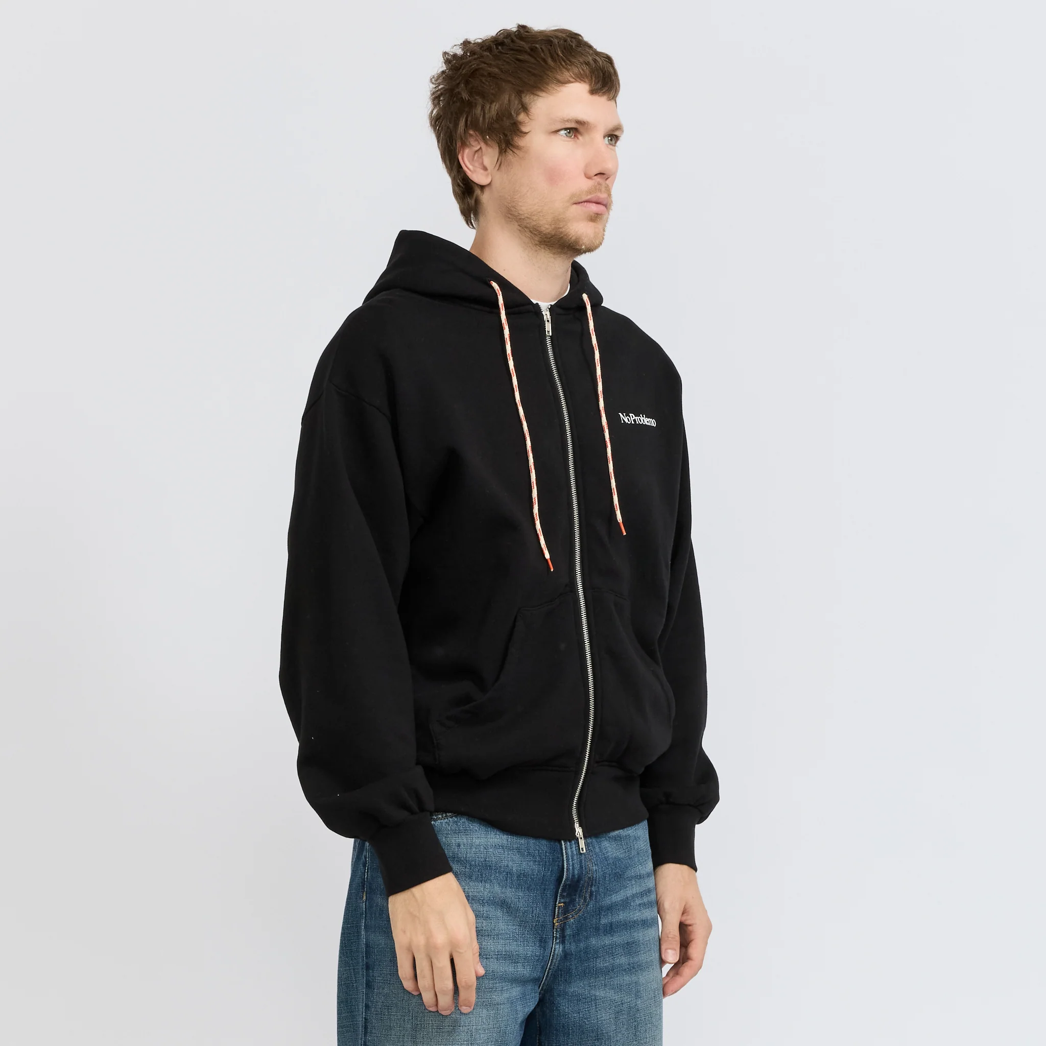 Mini Problemo Zip Hoodie Black - Image 3