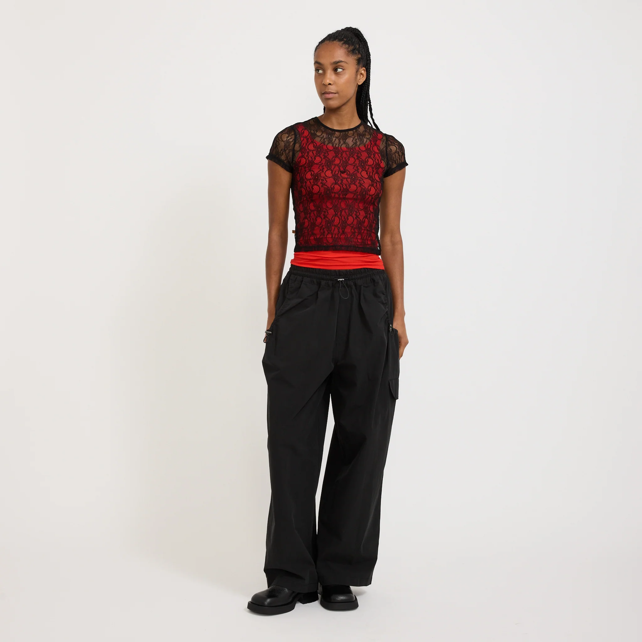 Mini Tee Black Lace - Image 2
