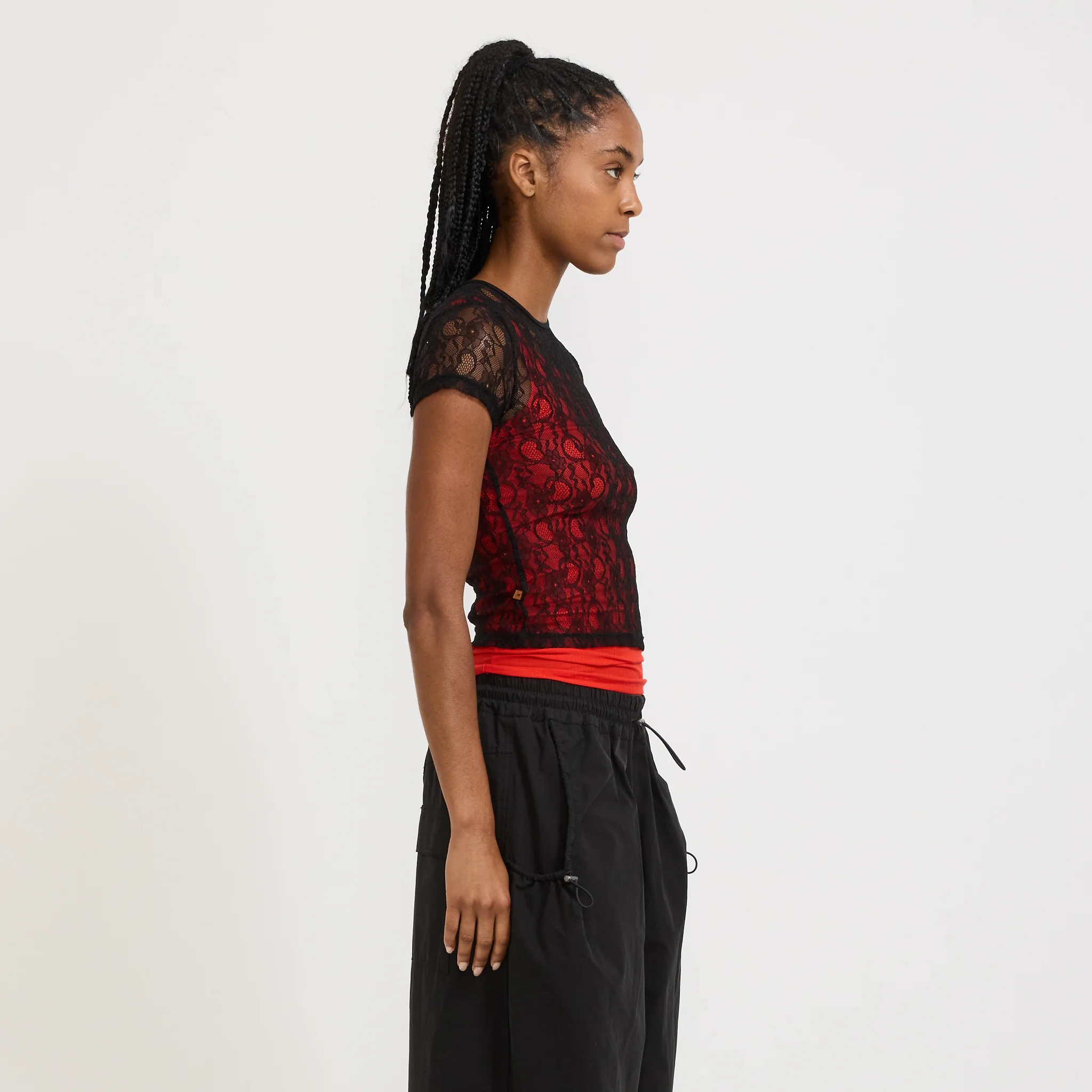 Mini Tee Black Lace - Image 3