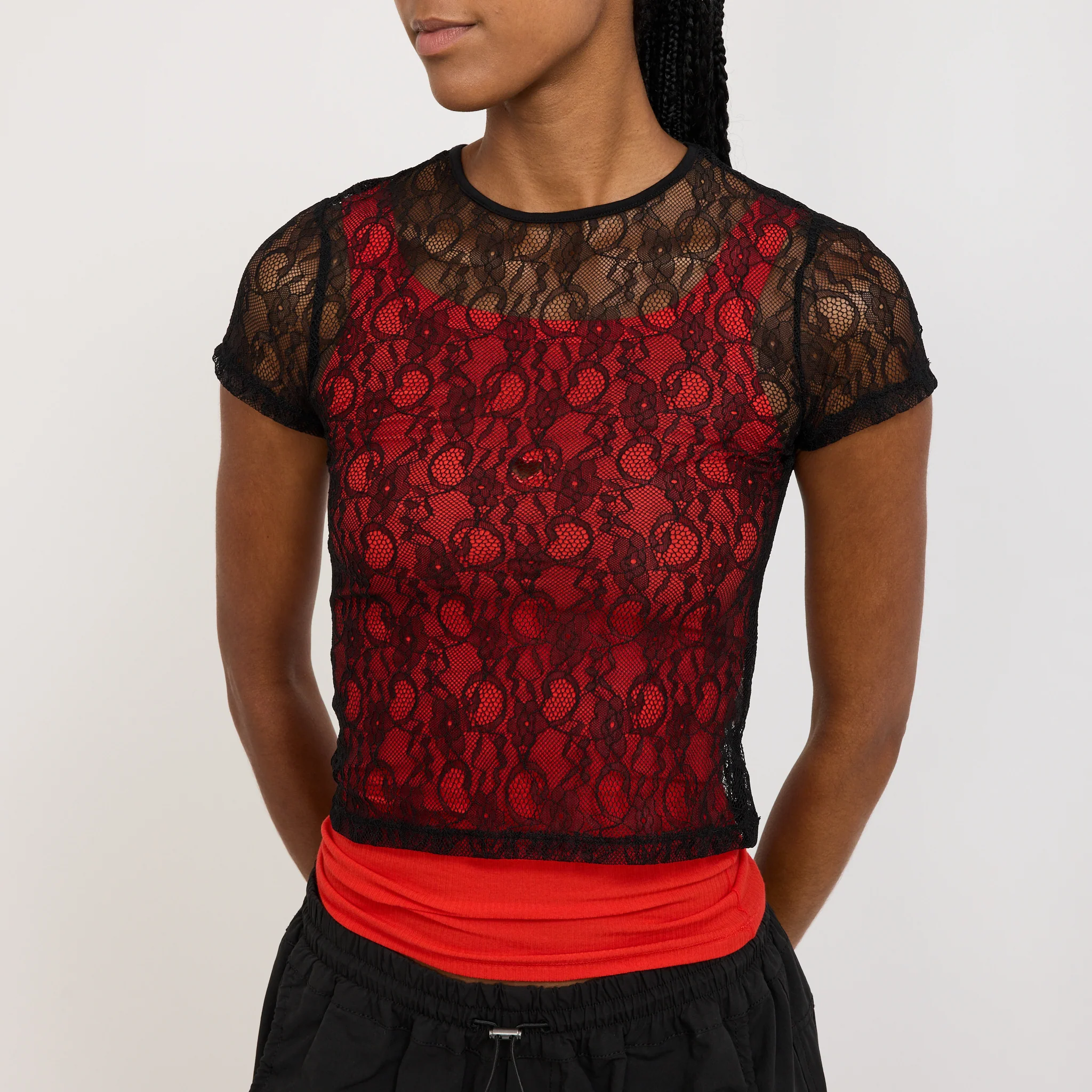 Mini Tee Black Lace - Image 5