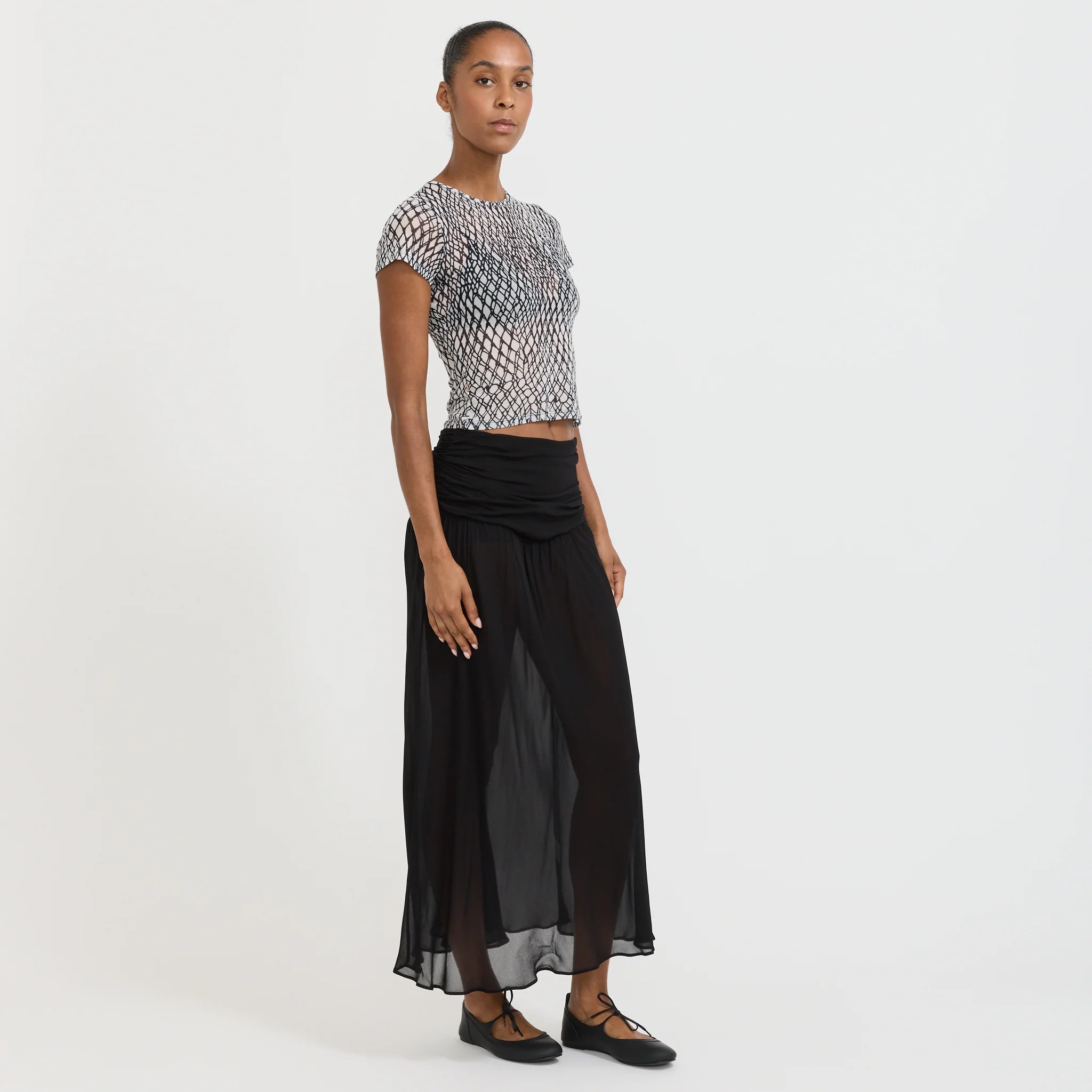 Mini Tee Black Lattice - Image 2