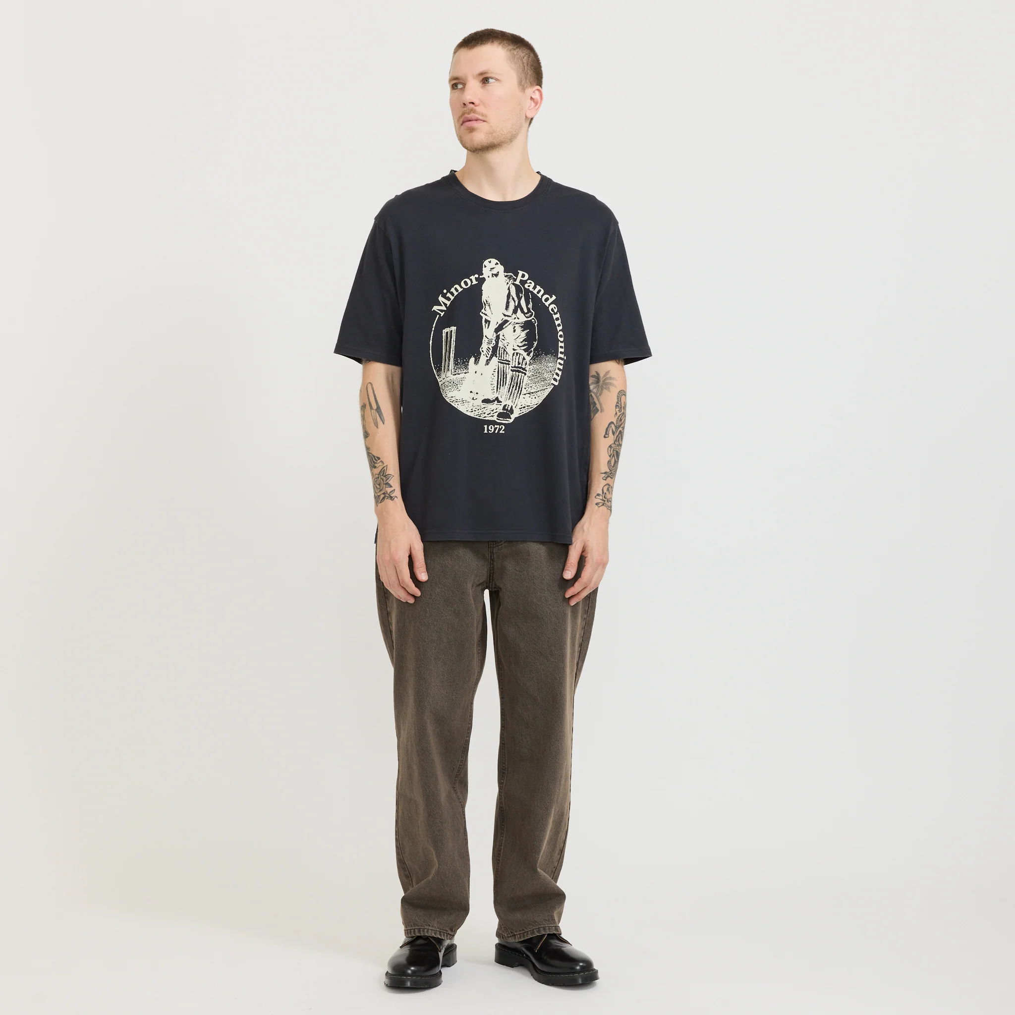 Minor Pandemonium World Tour Tee Vintage Black - Image 3