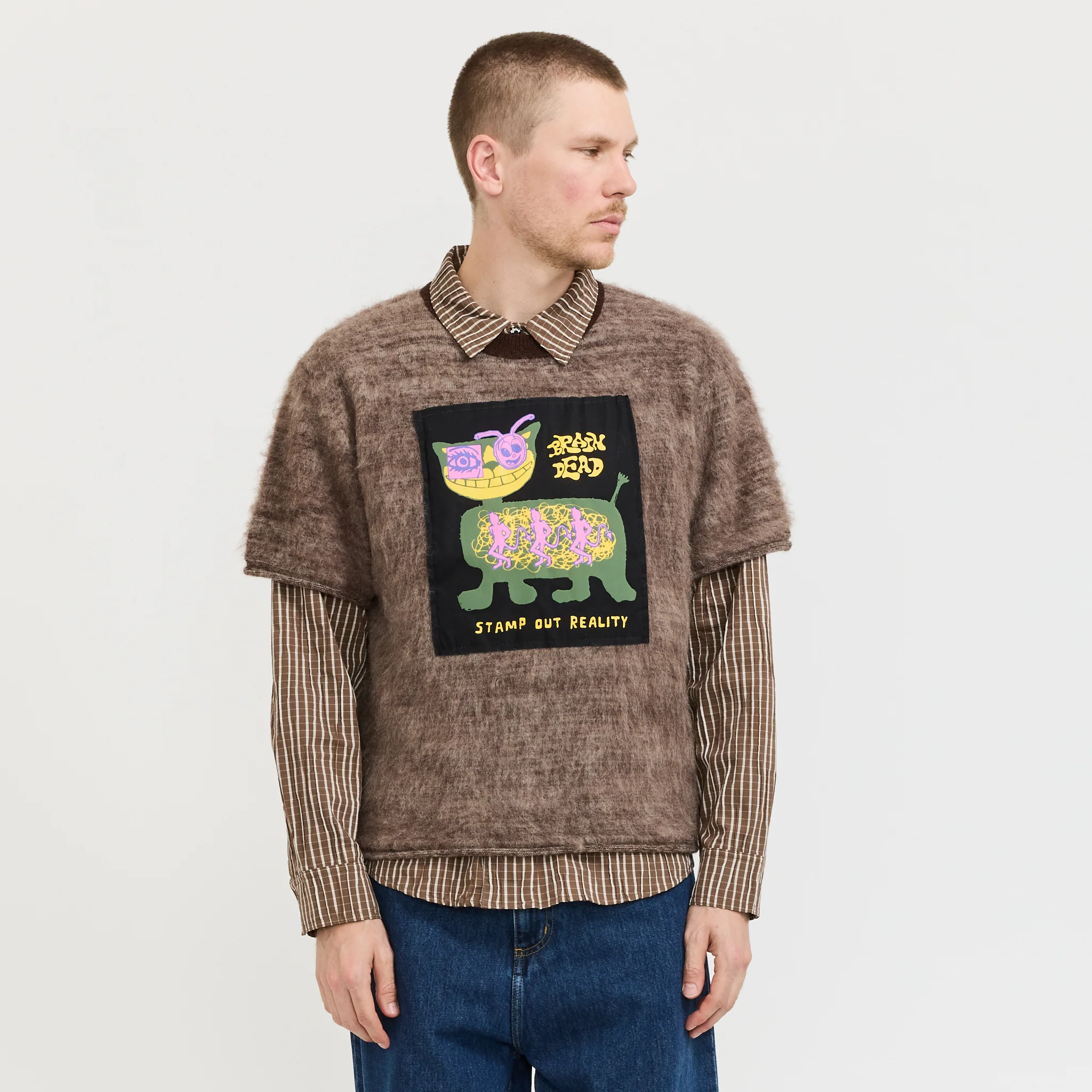 Minzie Short Sleeve Sweater Olive - Image 7