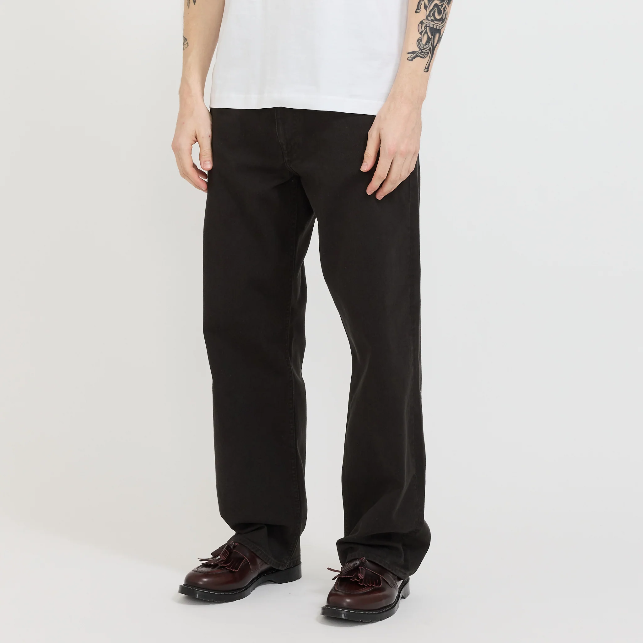 Mogens Relaxed 5 Pocket Heavy Twill Pant Black