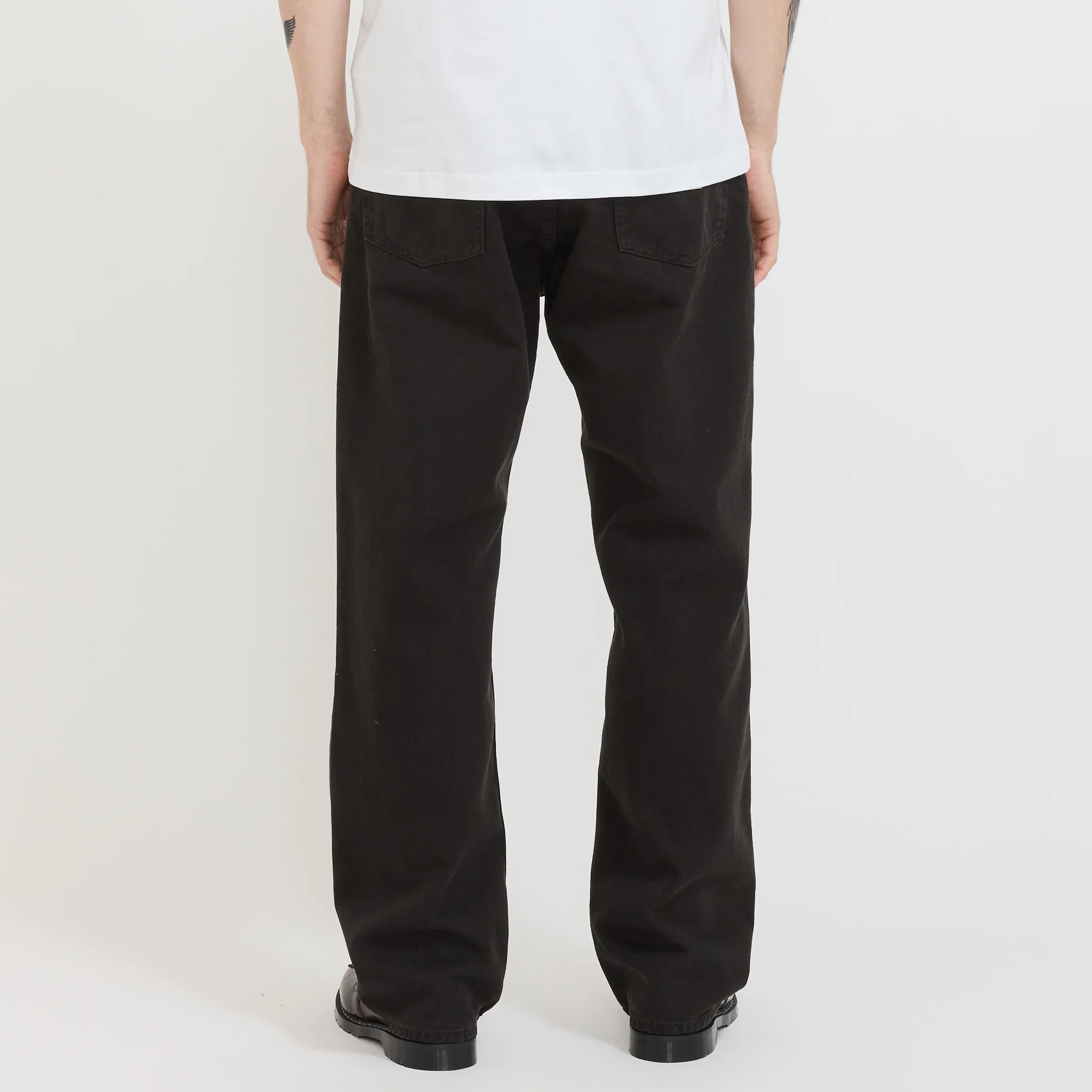 Mogens Relaxed 5 Pocket Heavy Twill Pant Black - Image 4