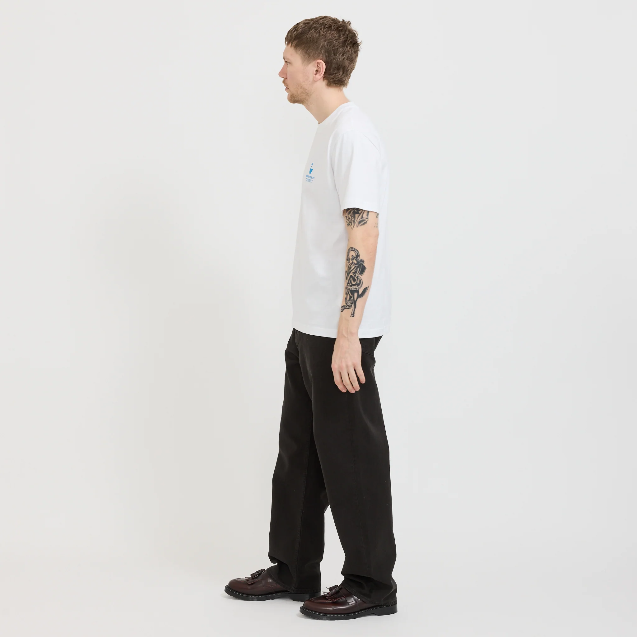 Mogens Relaxed 5 Pocket Heavy Twill Pant Black - Image 7