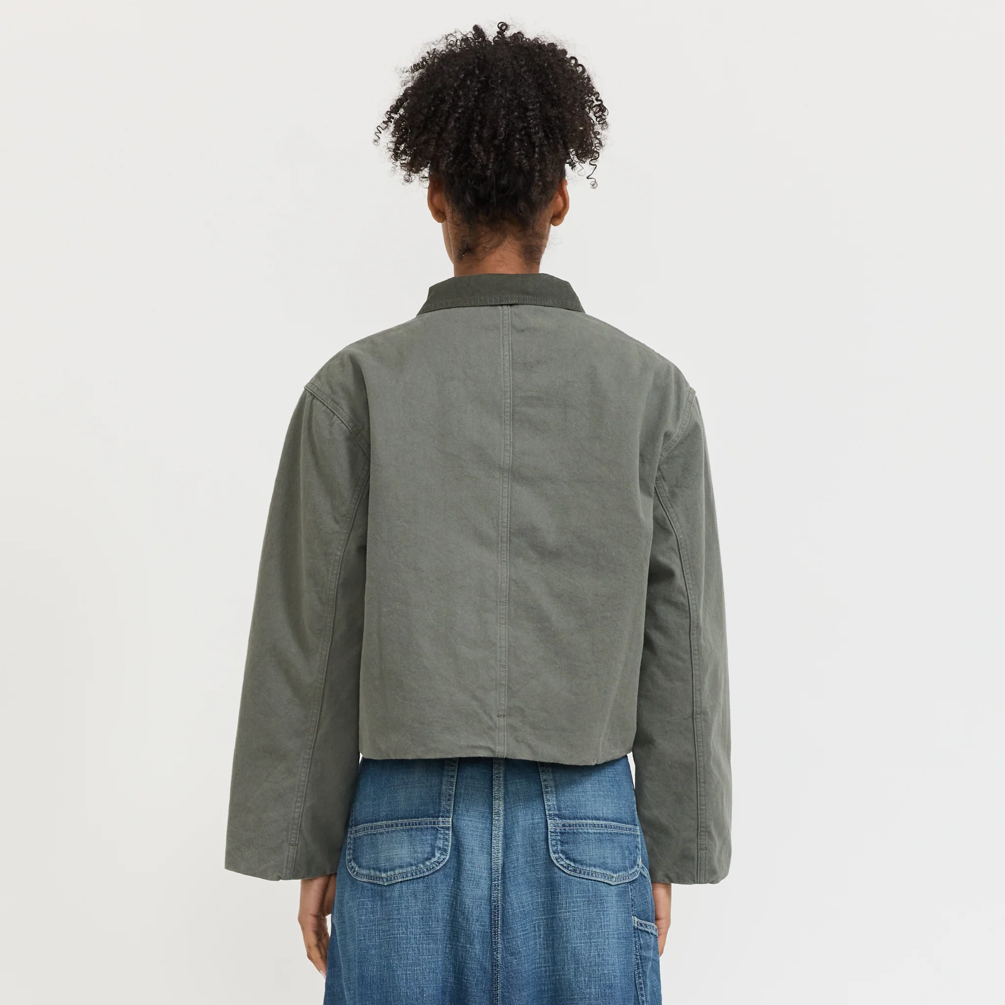 Molly Duck Canvas Jacket Green - Image 4
