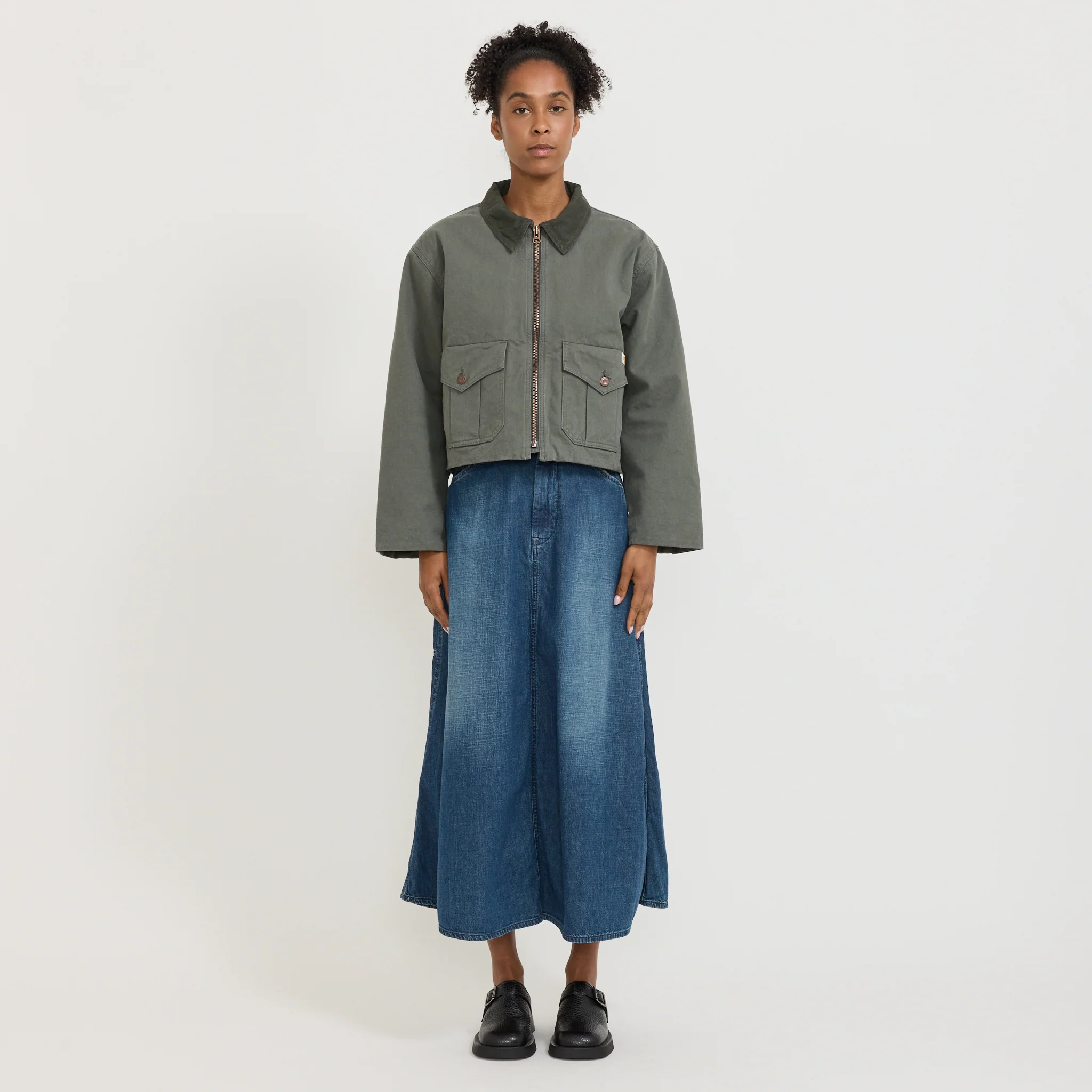 Molly Duck Canvas Jacket Green - Image 8