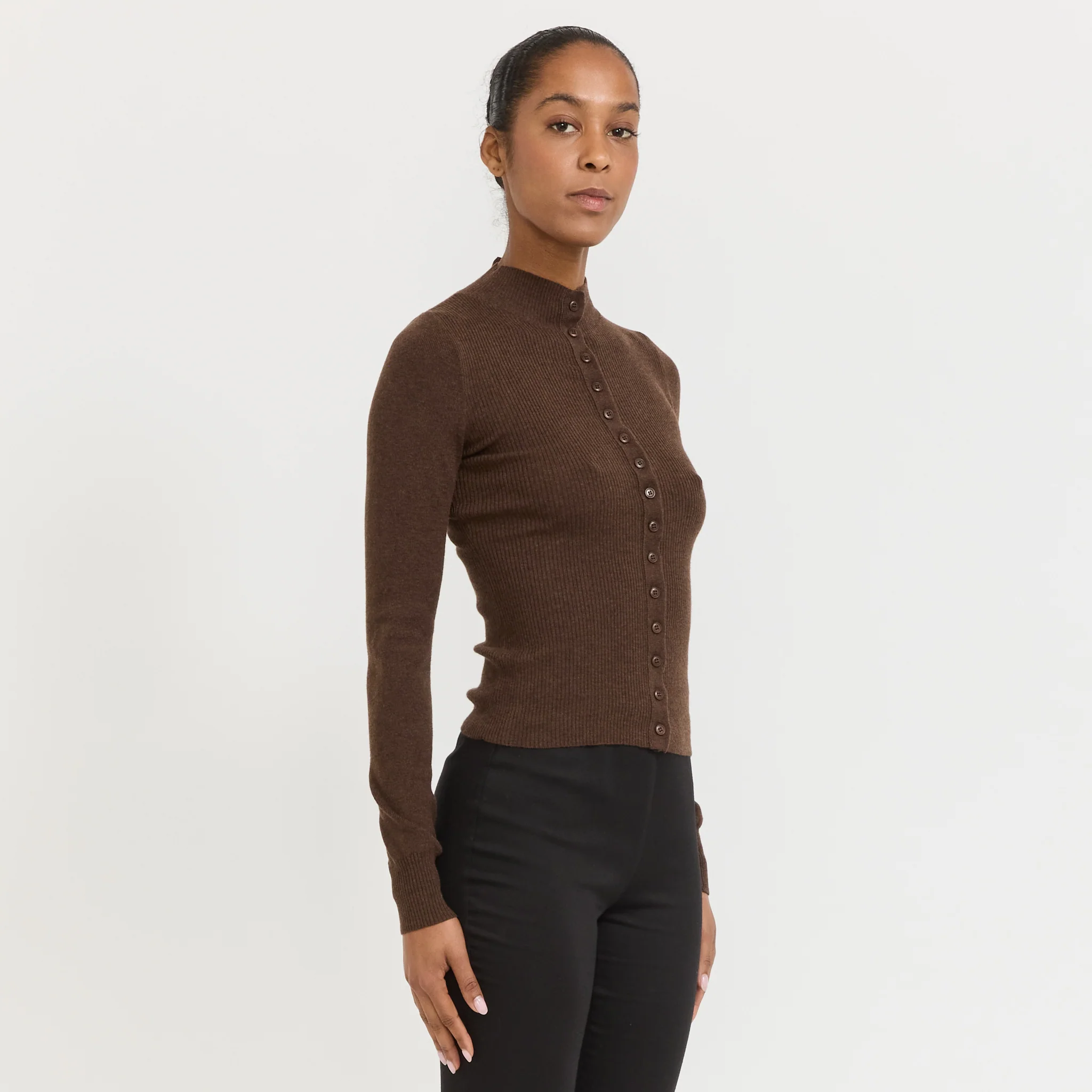 Mylah Cardigan Brown - Image 3