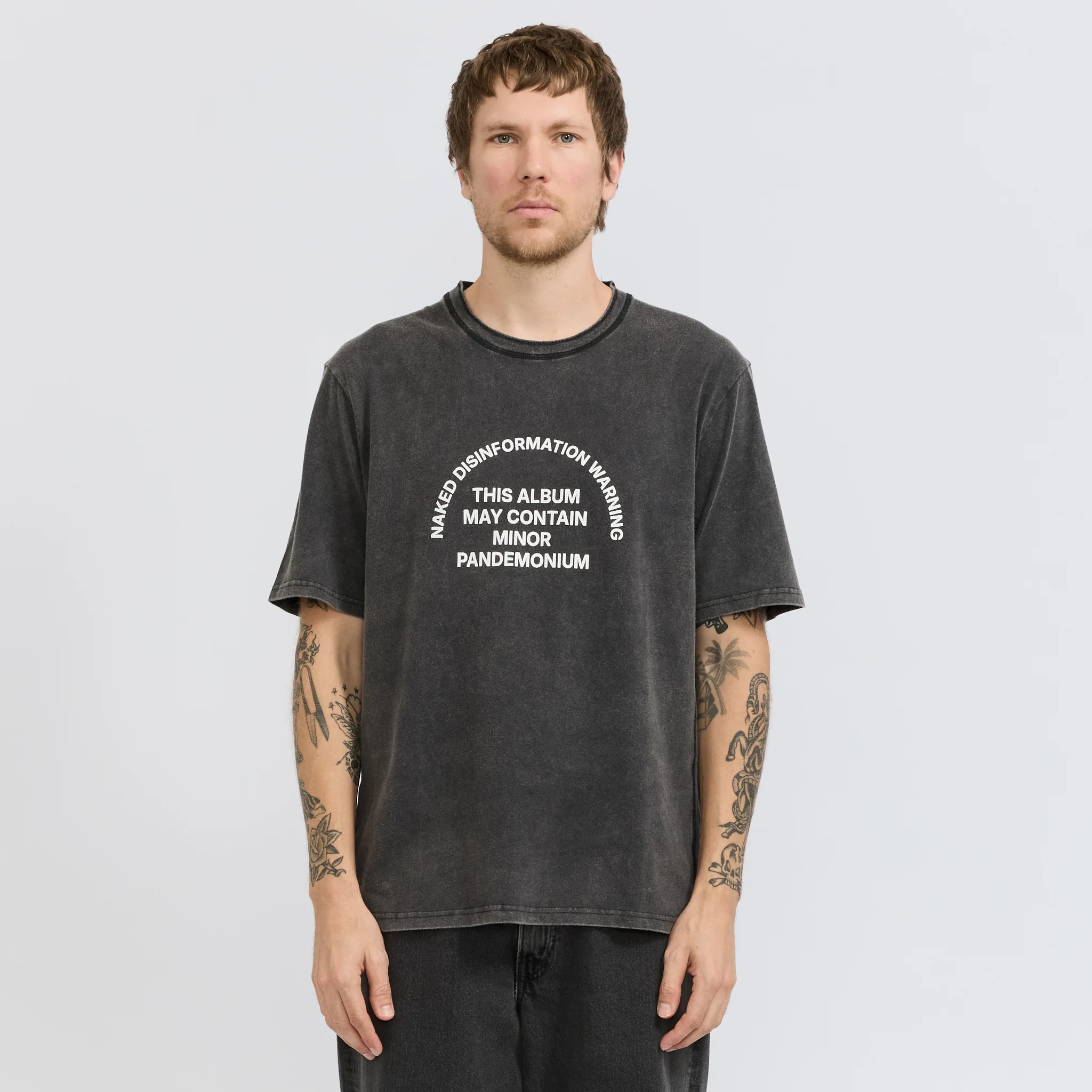 Naked Disinformation SS Tee Vintage Black - Image 8