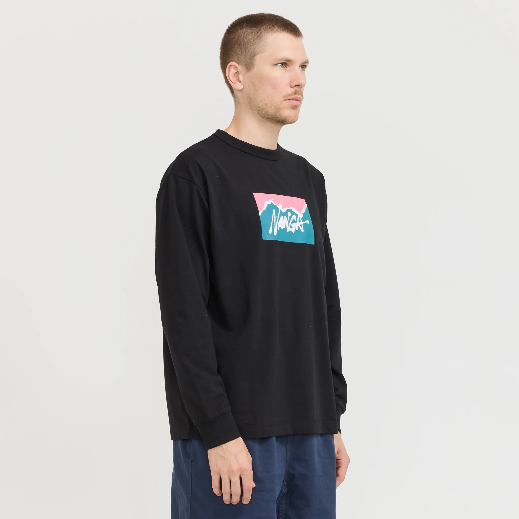 Nanga x Ryuji Kamiyama L/S Tee Black - Image 3