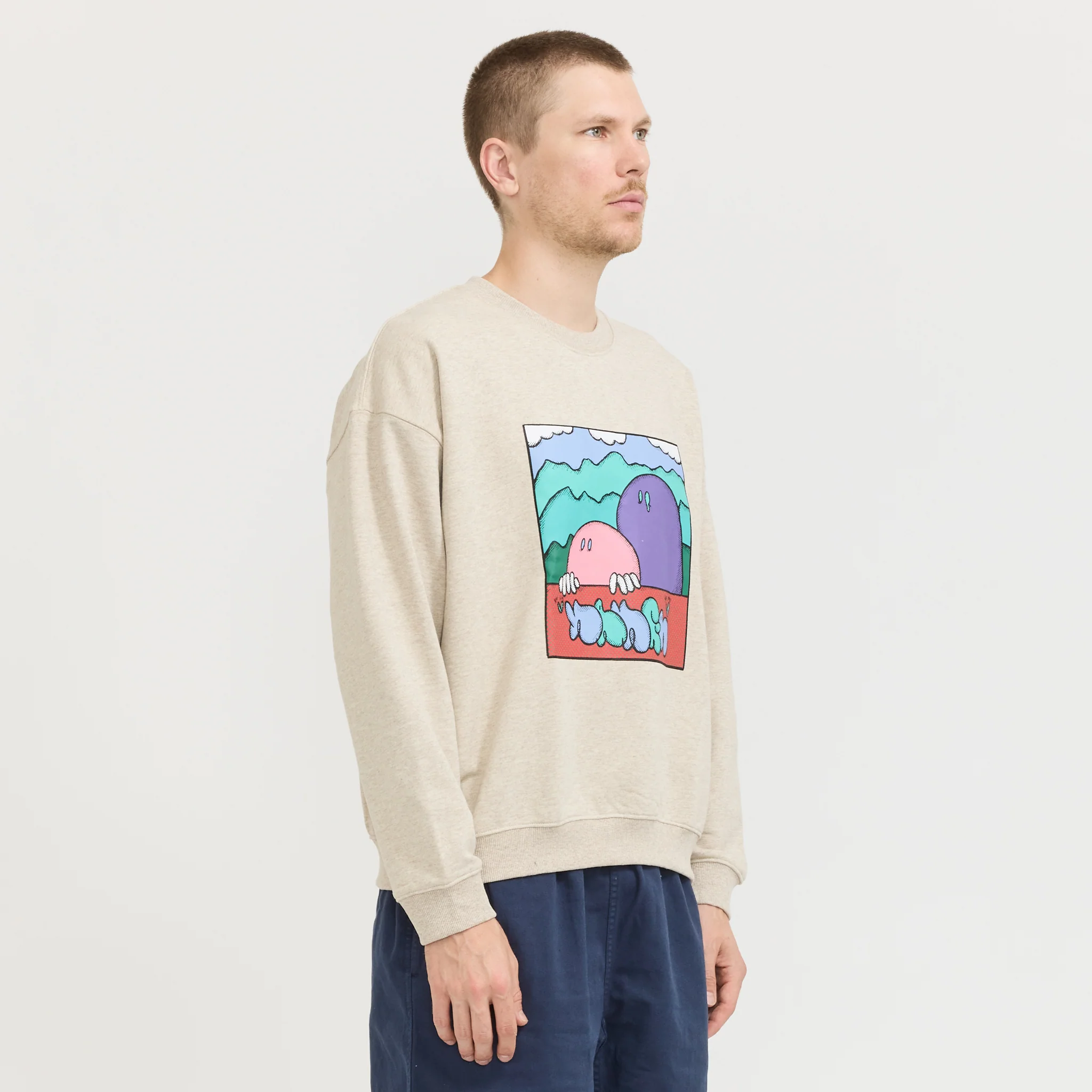 Nanga x Ryuji Kamiyama Sweat Oatmeal - Image 3