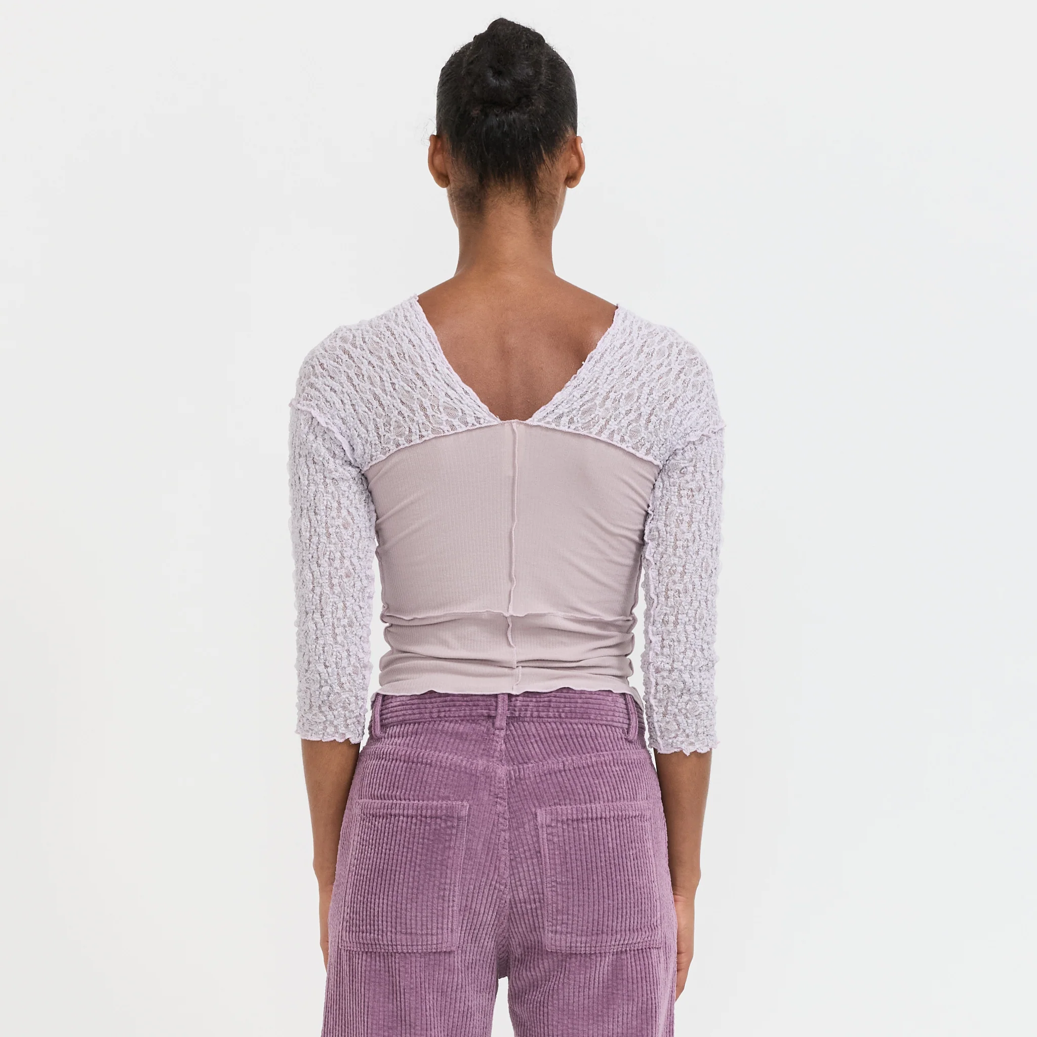 Nehru Long Sleeve Tee Cylin/Verbe Purple - Image 4