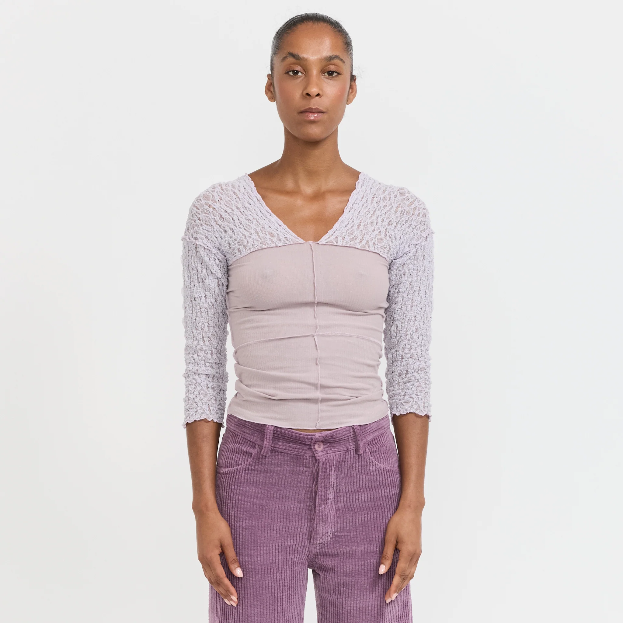 Nehru Long Sleeve Tee Cylin/Verbe Purple - Image 6
