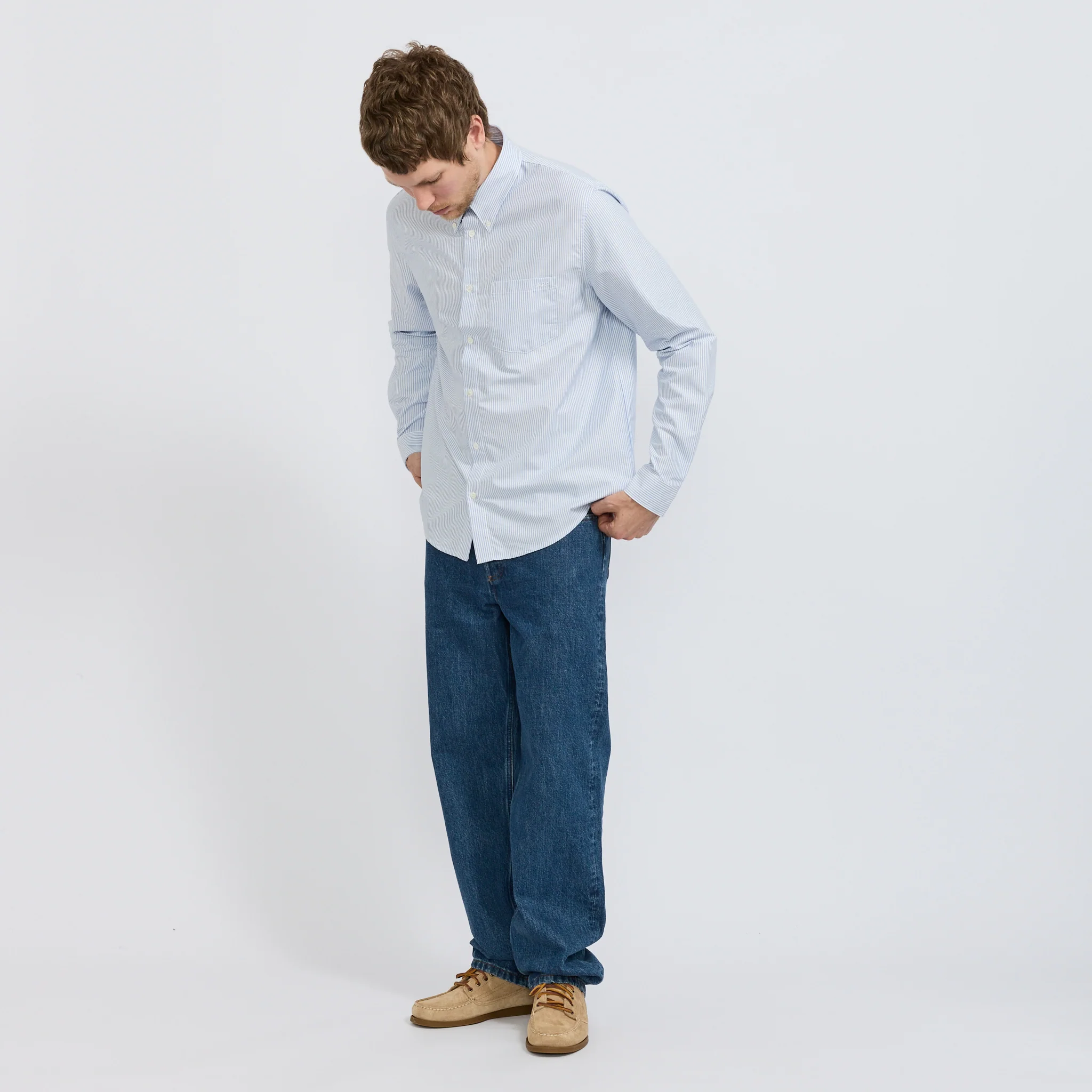 New Greg Shirt Blue Stripe - Image 2