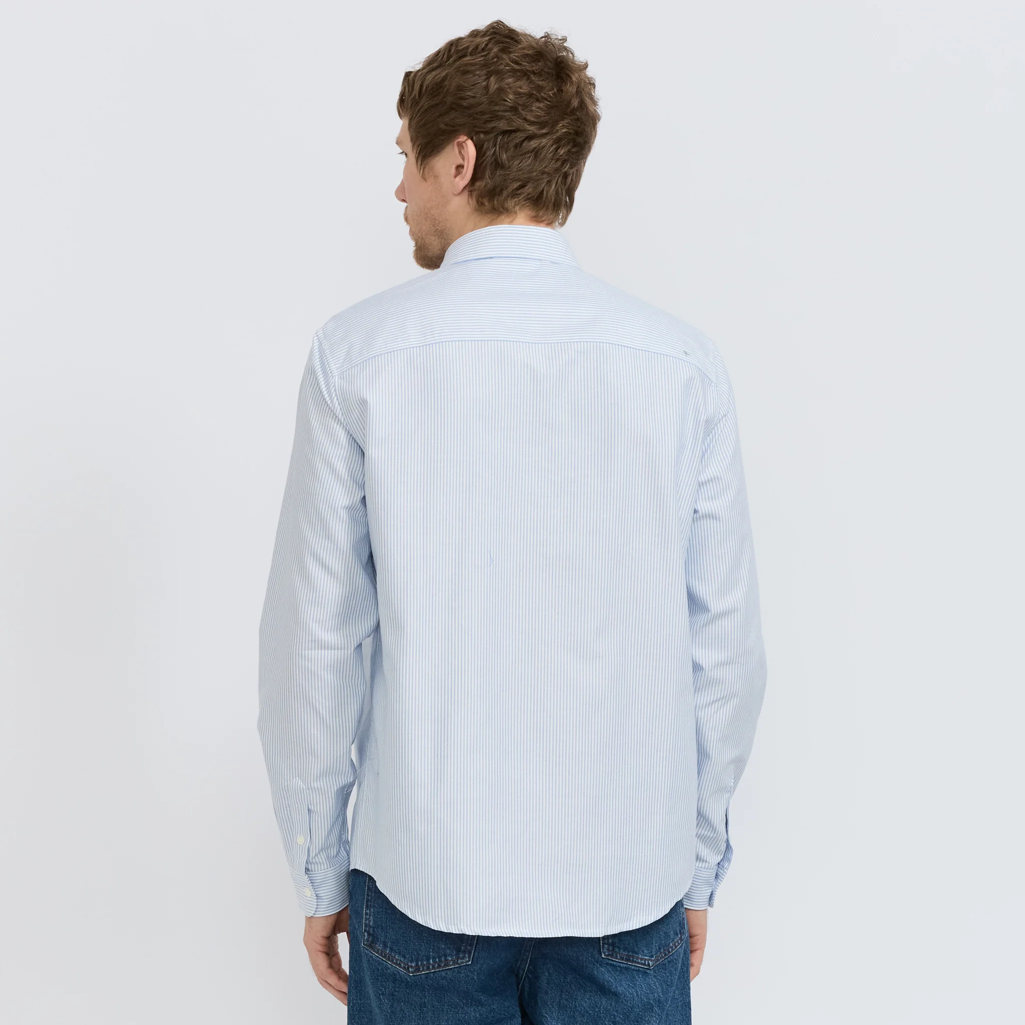 New Greg Shirt Blue Stripe - Image 4
