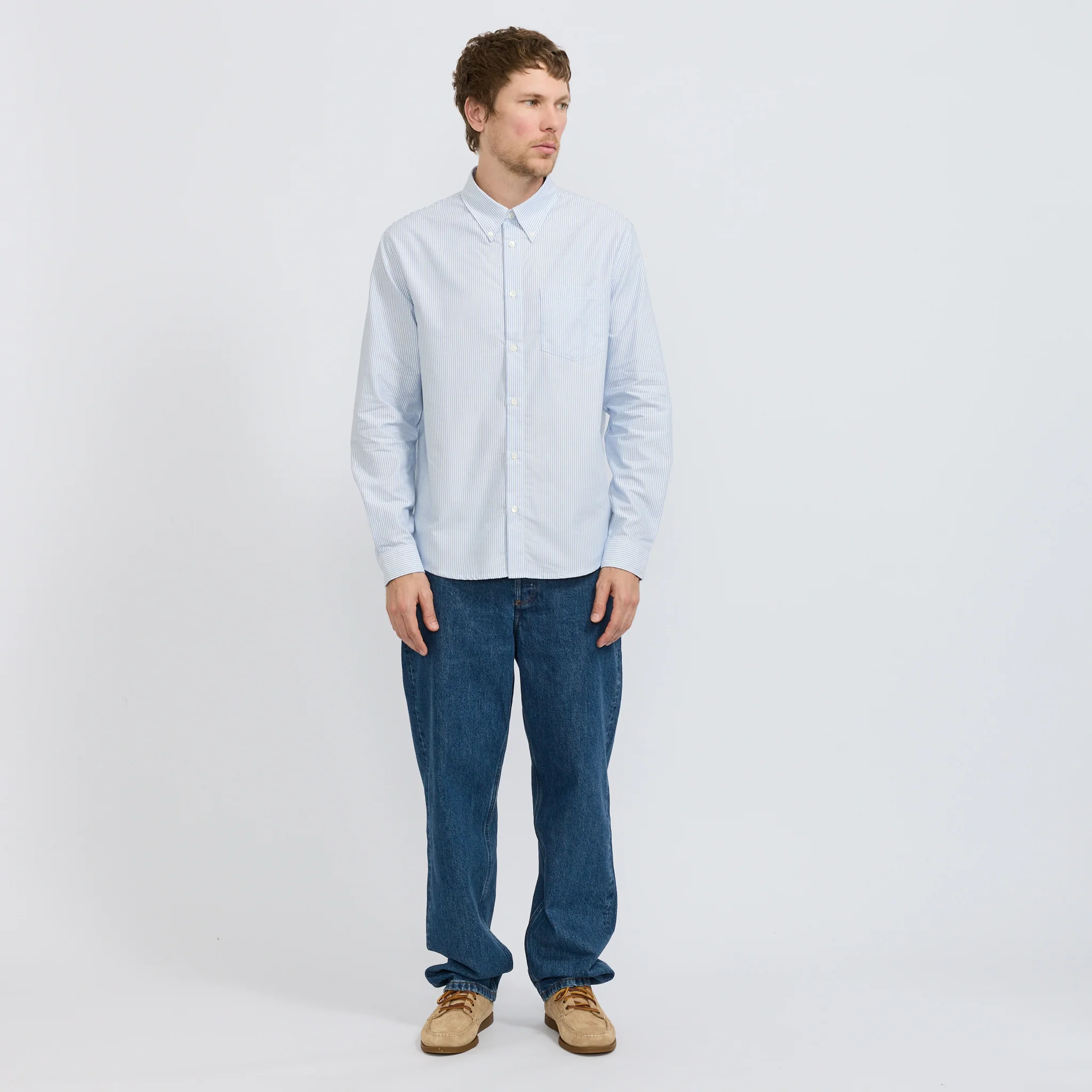 New Greg Shirt Blue Stripe - Image 7