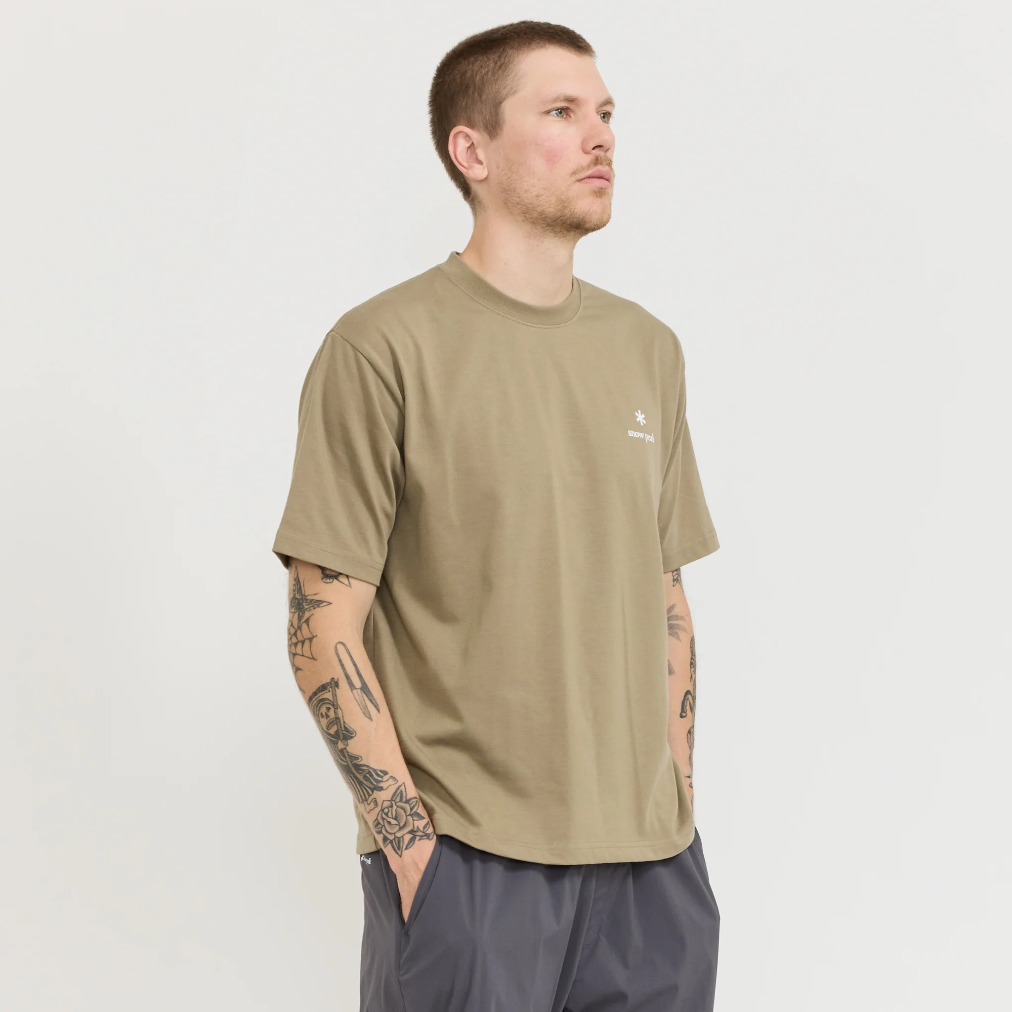 New Standard Logo T-Shirt Khaki - Image 3