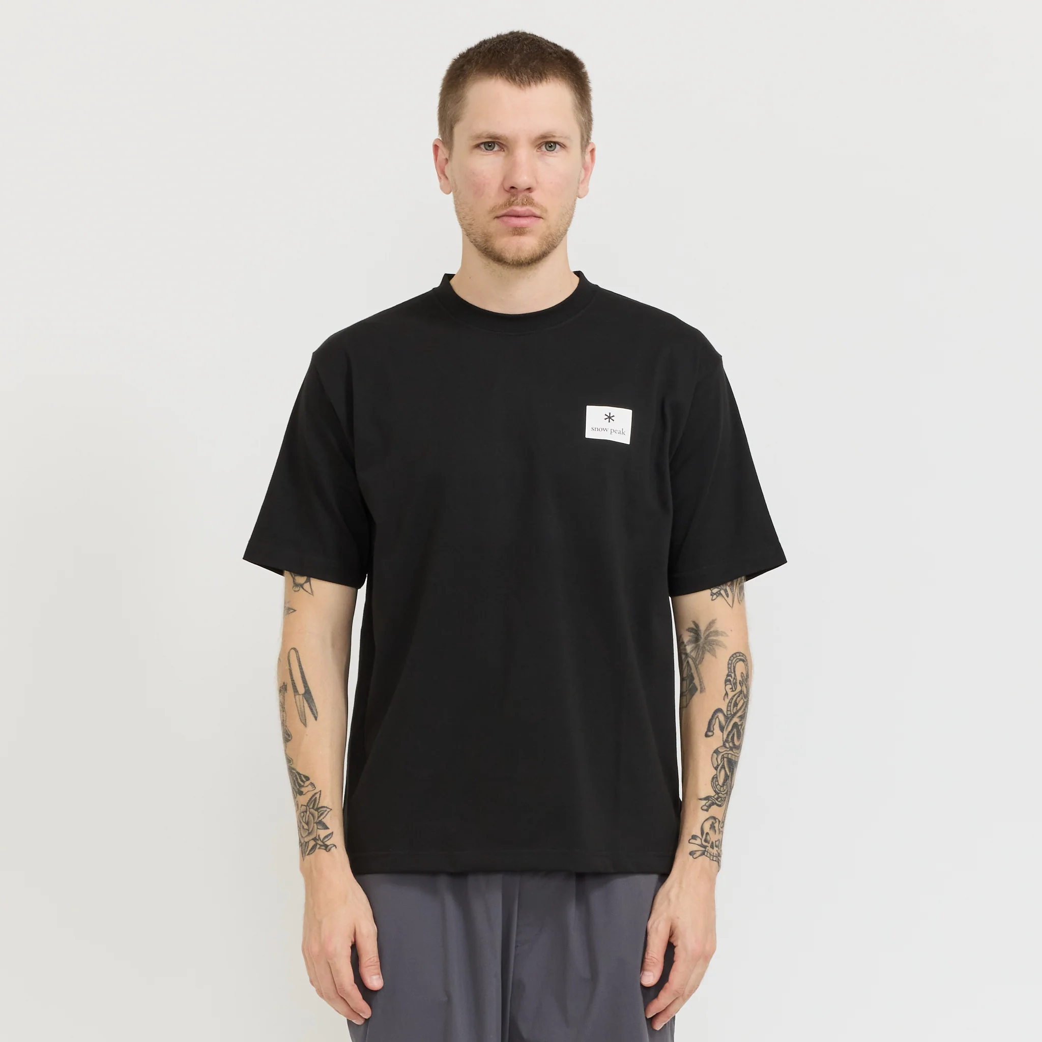 New Standard Square Logo T-Shirt Black - Image 7