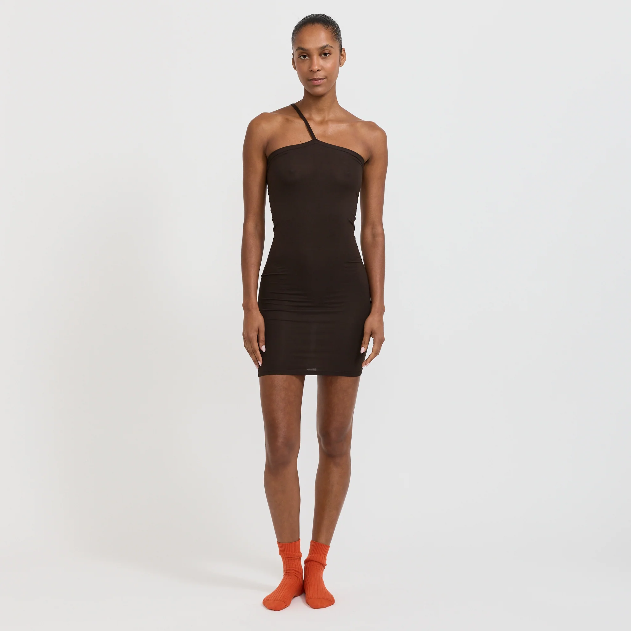 Nida One Strap Slip Dress Fovea