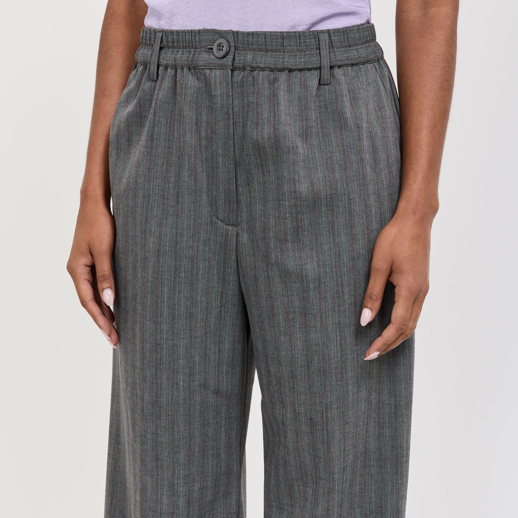 Noor Trousers Grey Stripes - Image 5