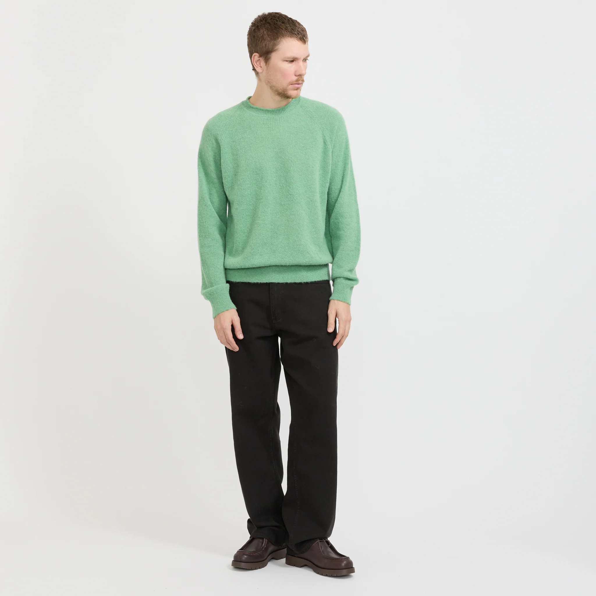 Nordevik Baby Alpaca Sweater Peapod - Image 2