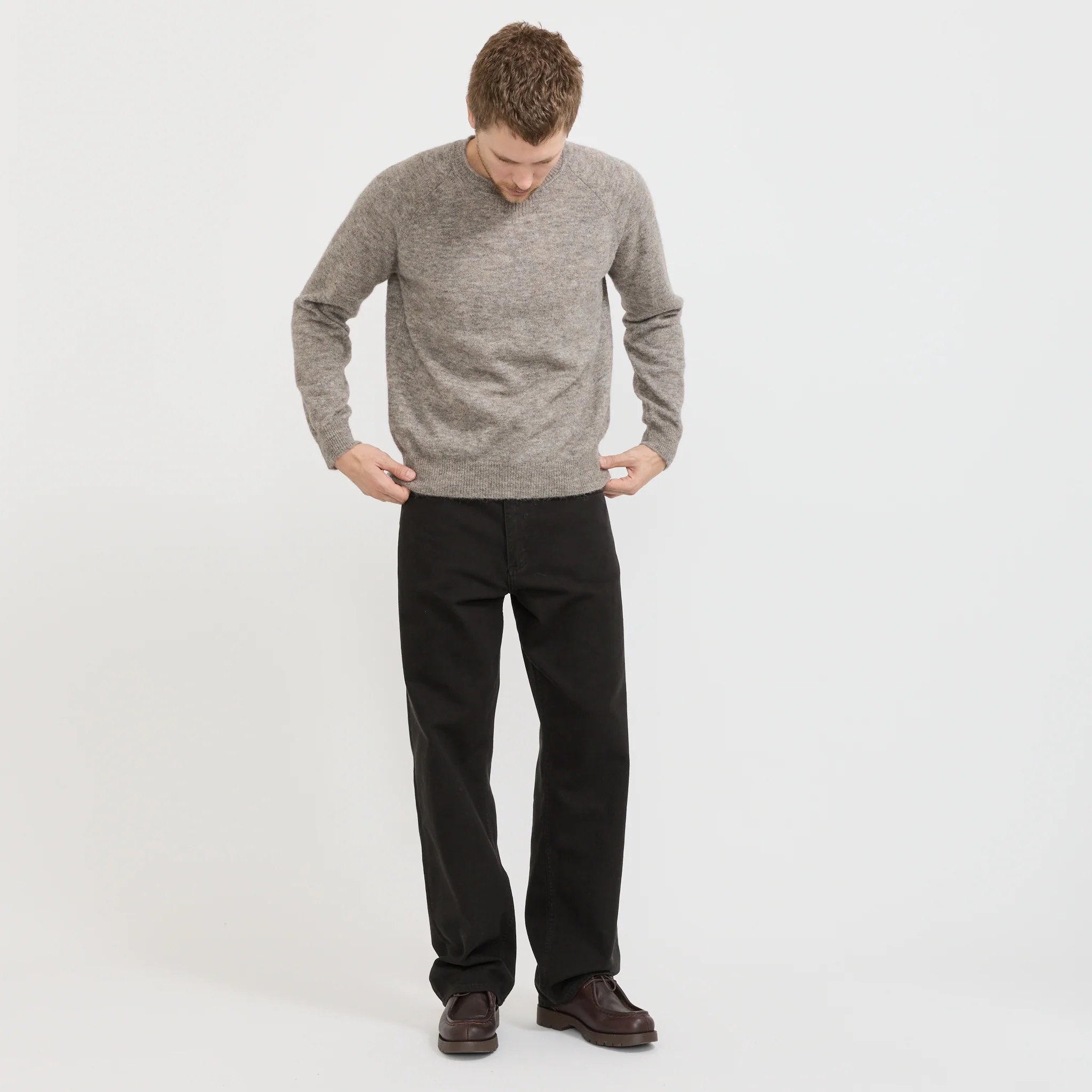 Nordevik Baby Alpaca Sweater Walnut - Image 2