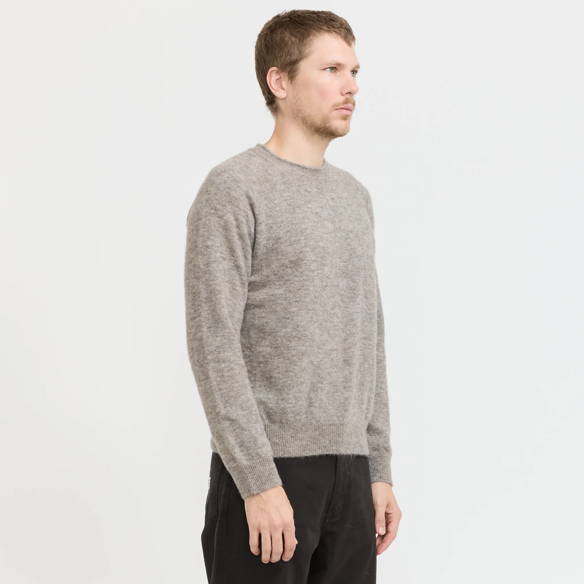 Nordevik Baby Alpaca Sweater Walnut - Image 3