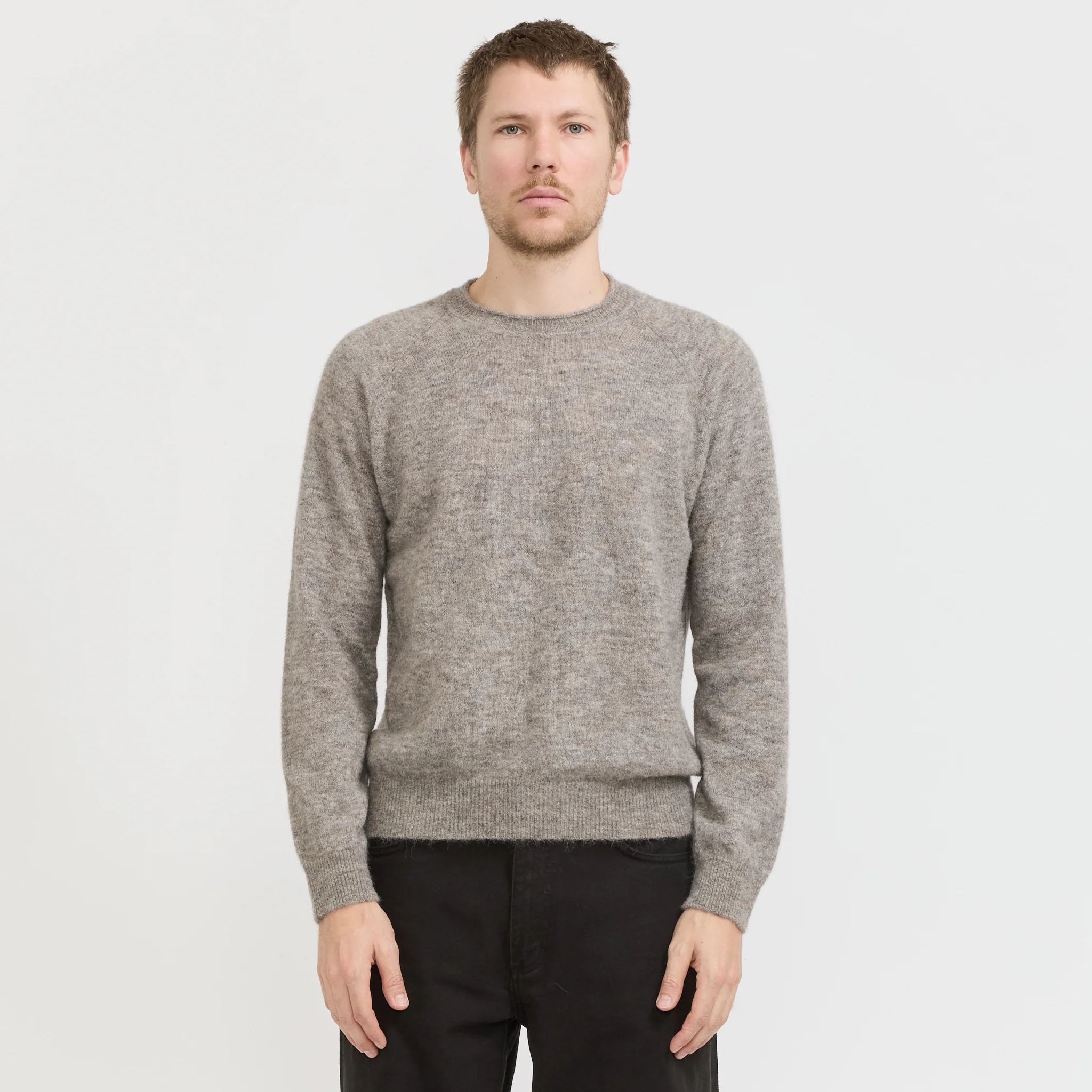 Nordevik Baby Alpaca Sweater Walnut - Image 6