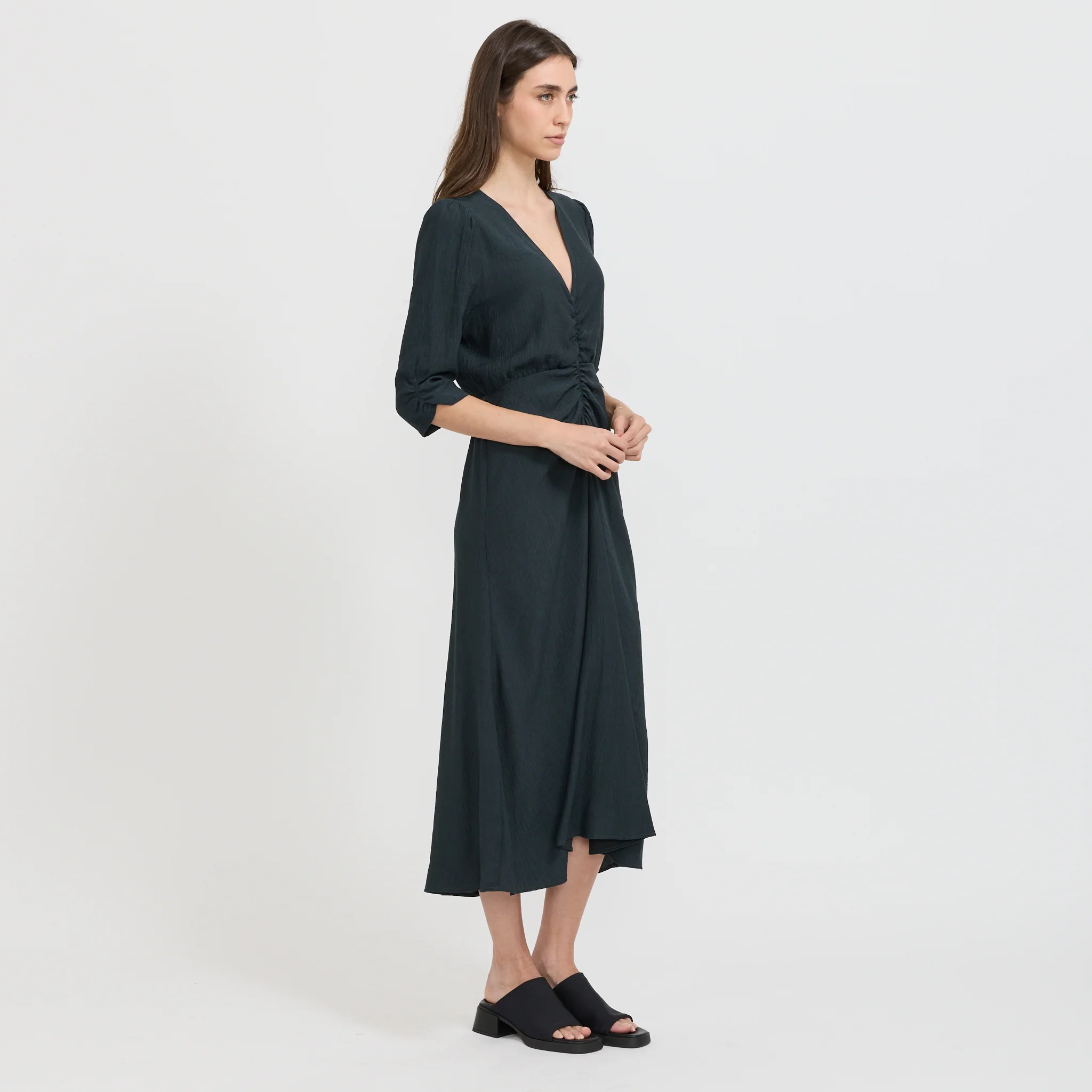 Nylia Dress Smoke Green - Image 3