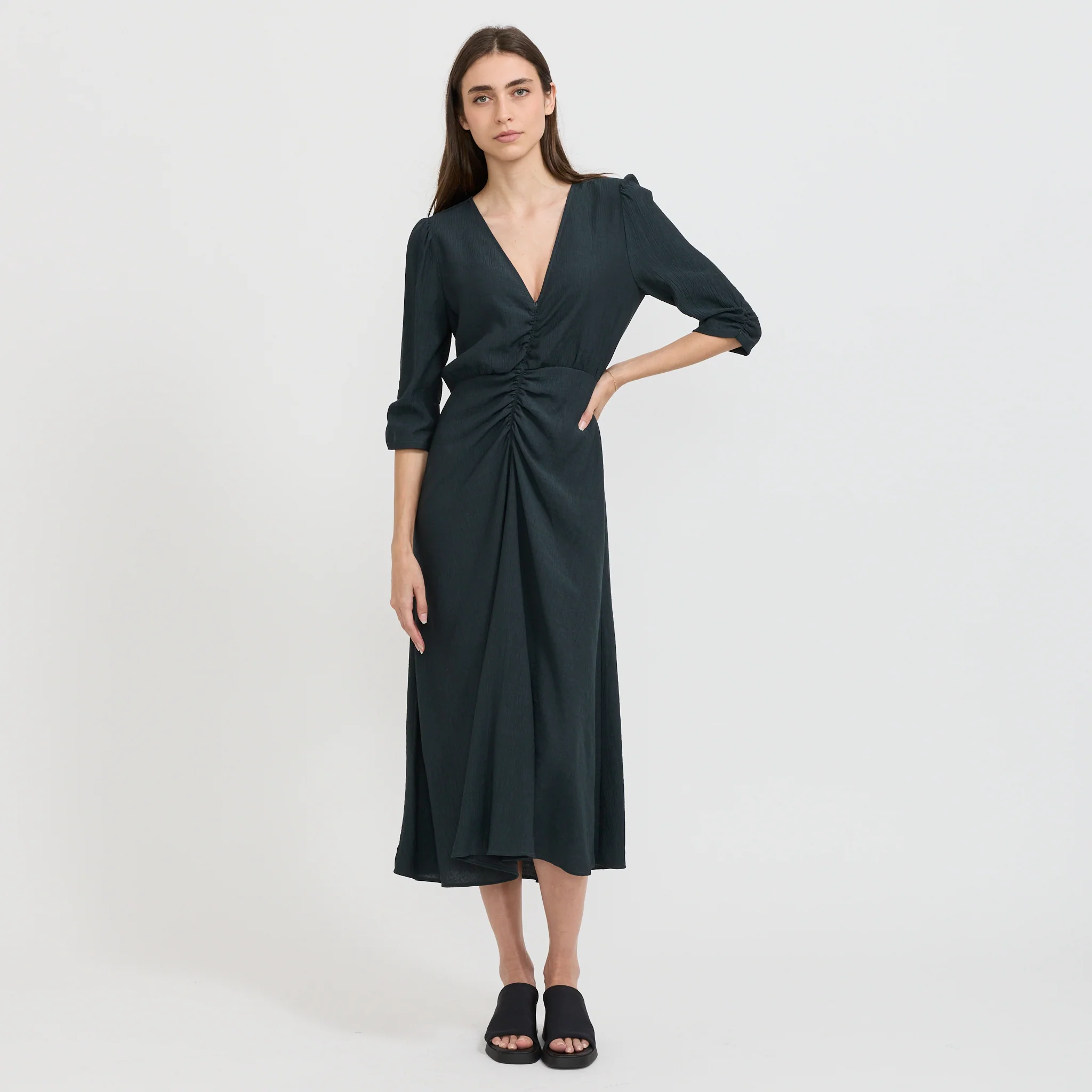 Nylia Dress Smoke Green - Image 6