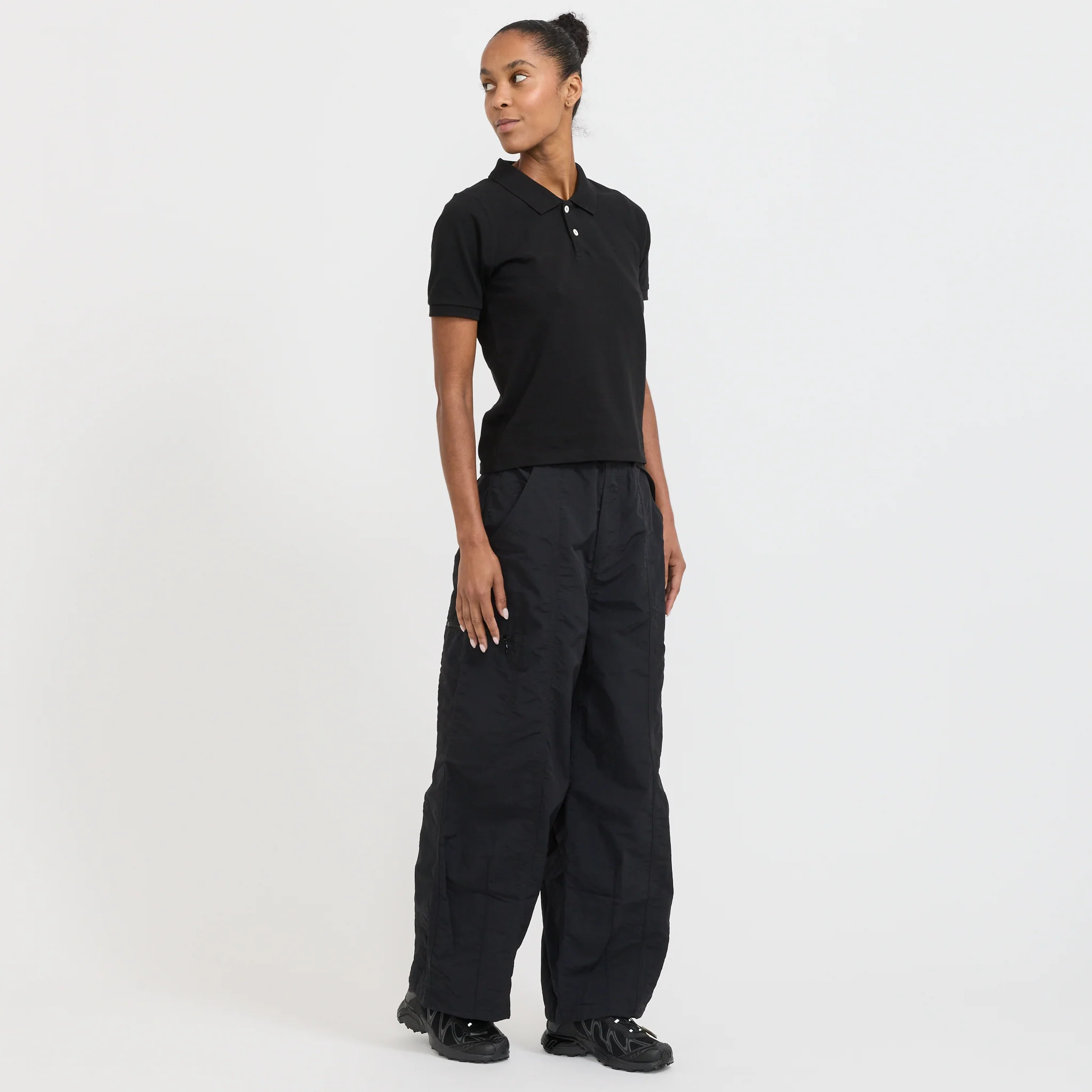 Nylon Balloon Pant Black - Image 2