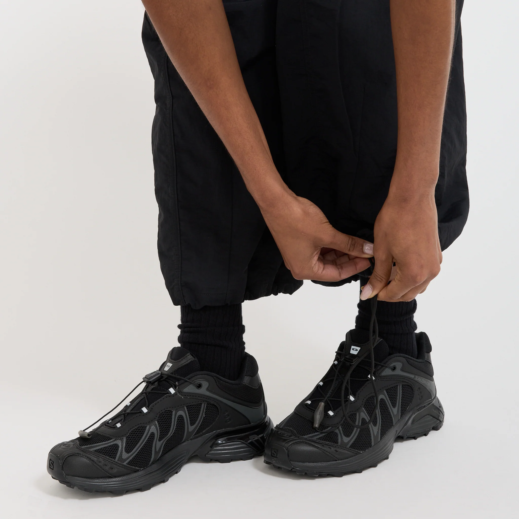 Nylon Balloon Pant Black - Image 7