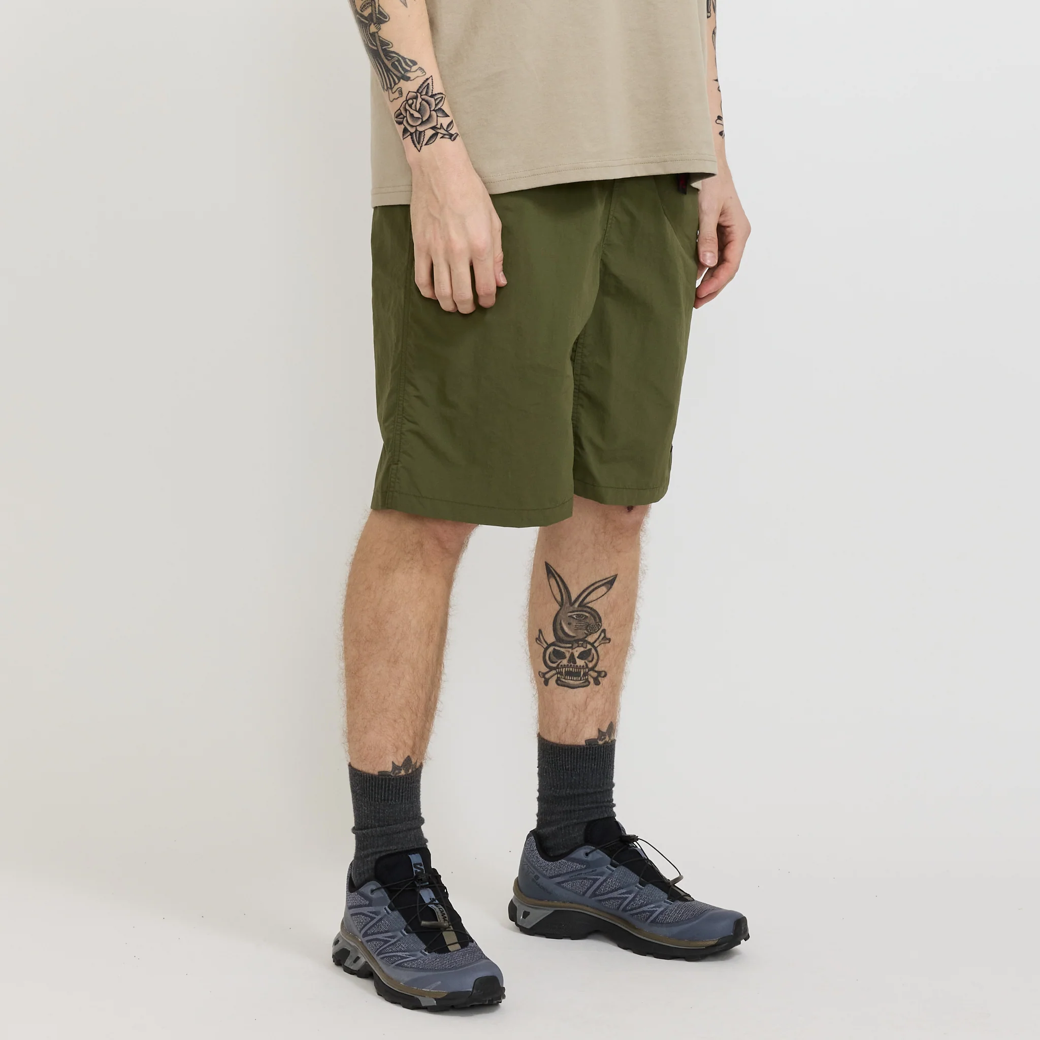Nylon Packable G-Short Olive - Image 3