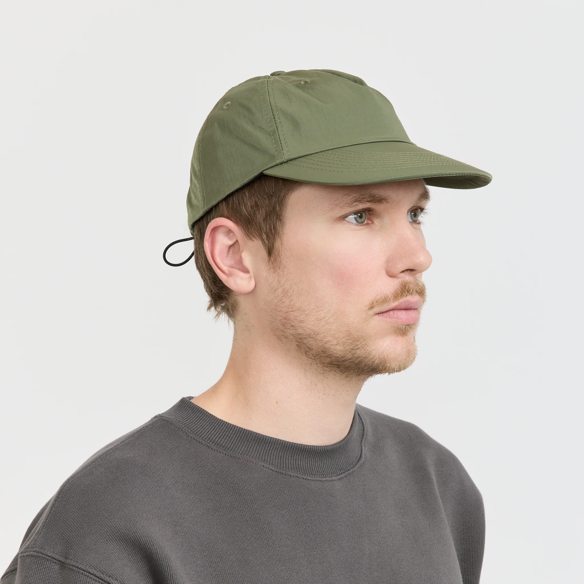 Nylon Surf Cap Olive - Image 4