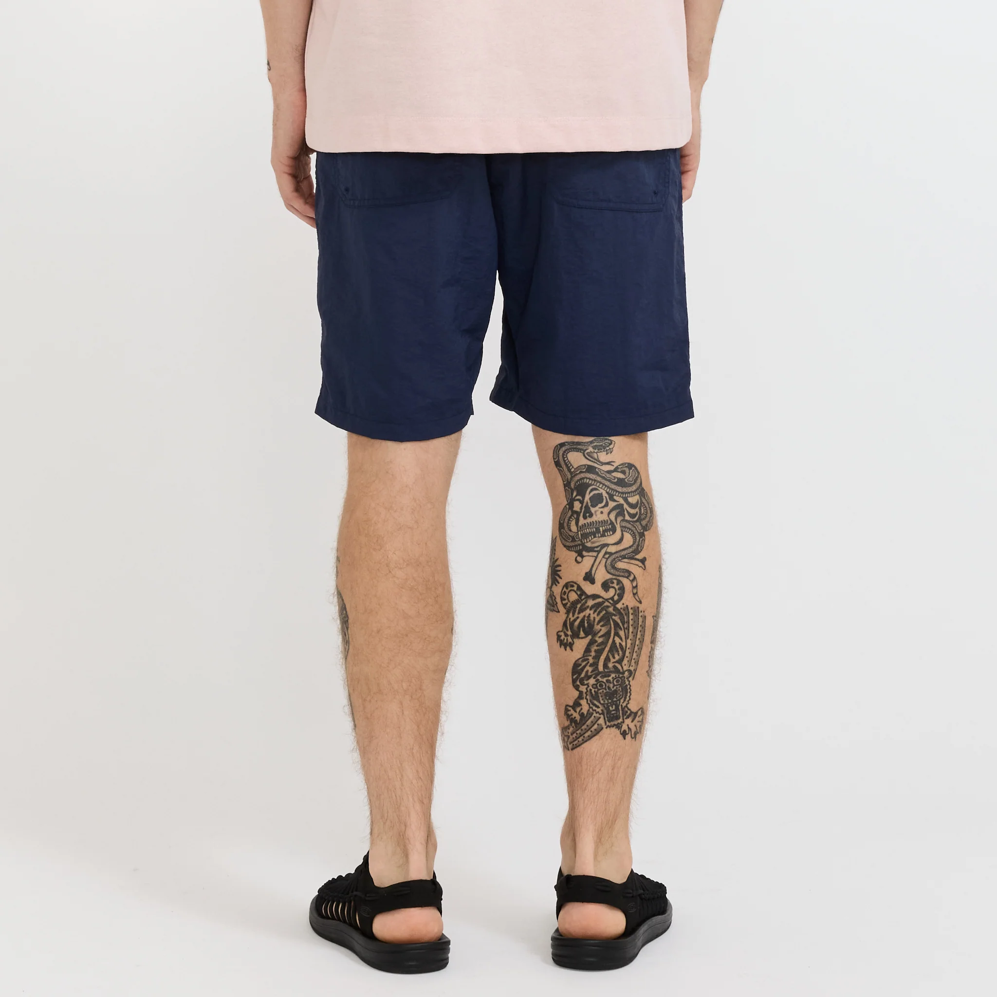 Nylon Tusser Easy Shorts Navy - Image 4