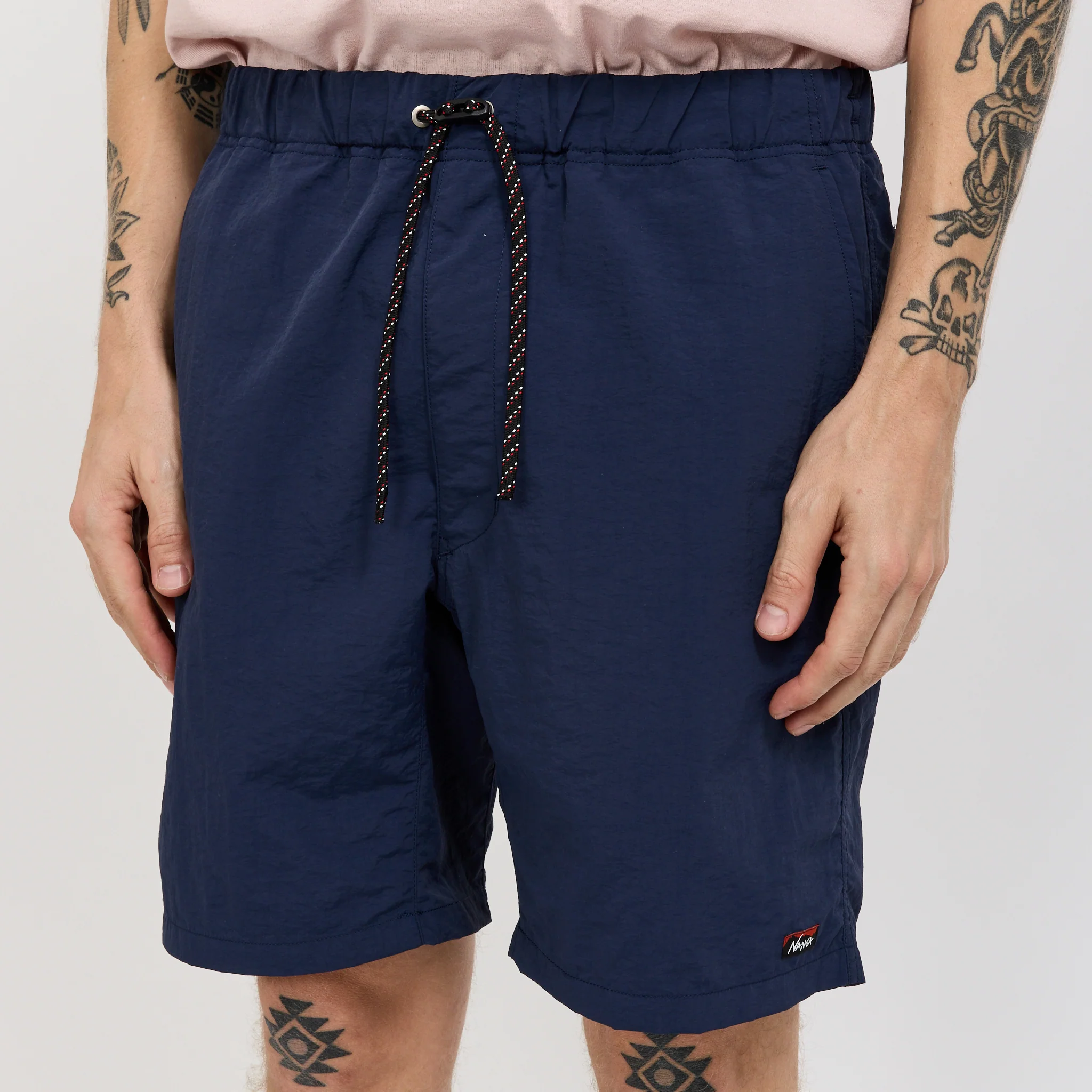 Nylon Tusser Easy Shorts Navy - Image 5