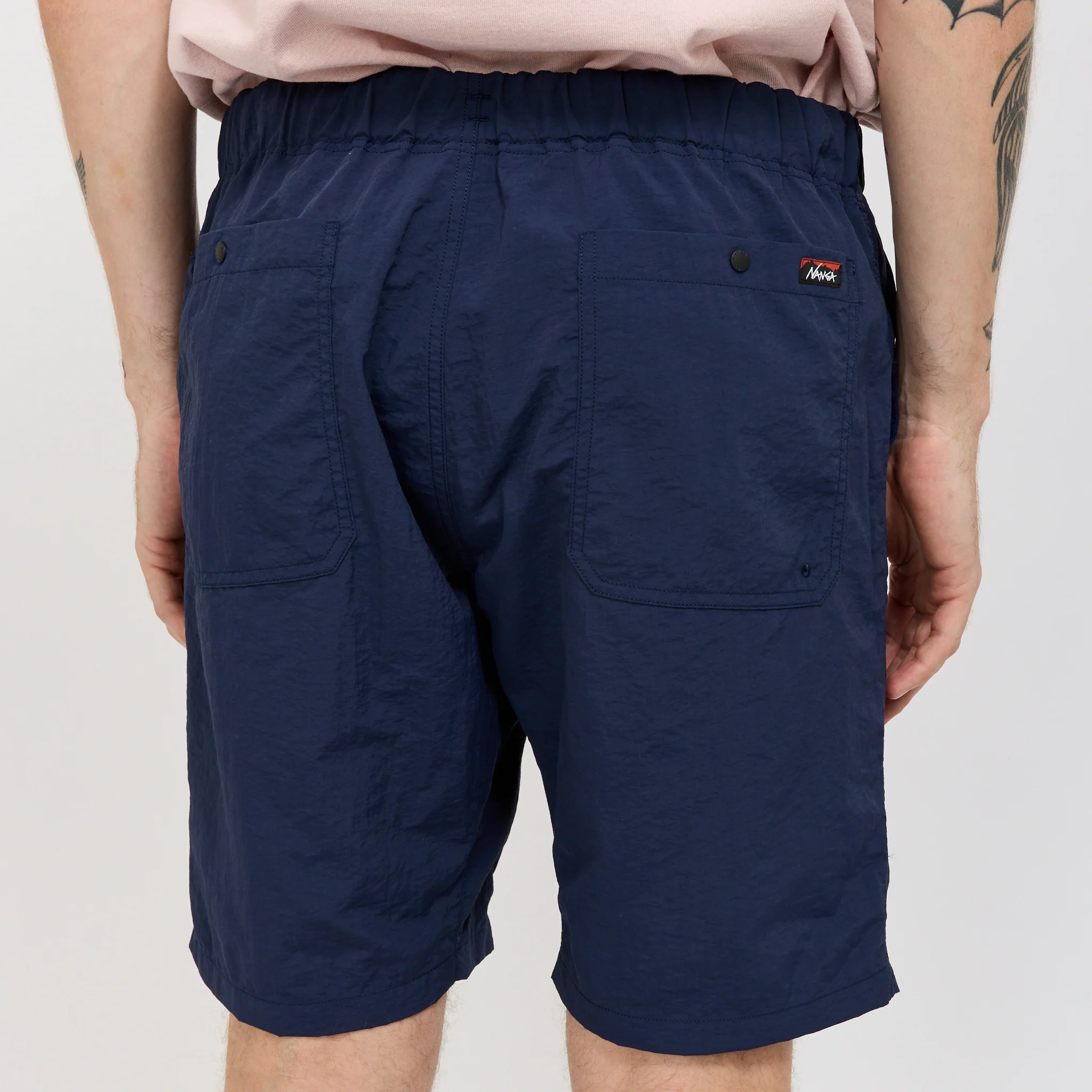 Nylon Tusser Easy Shorts Navy - Image 6