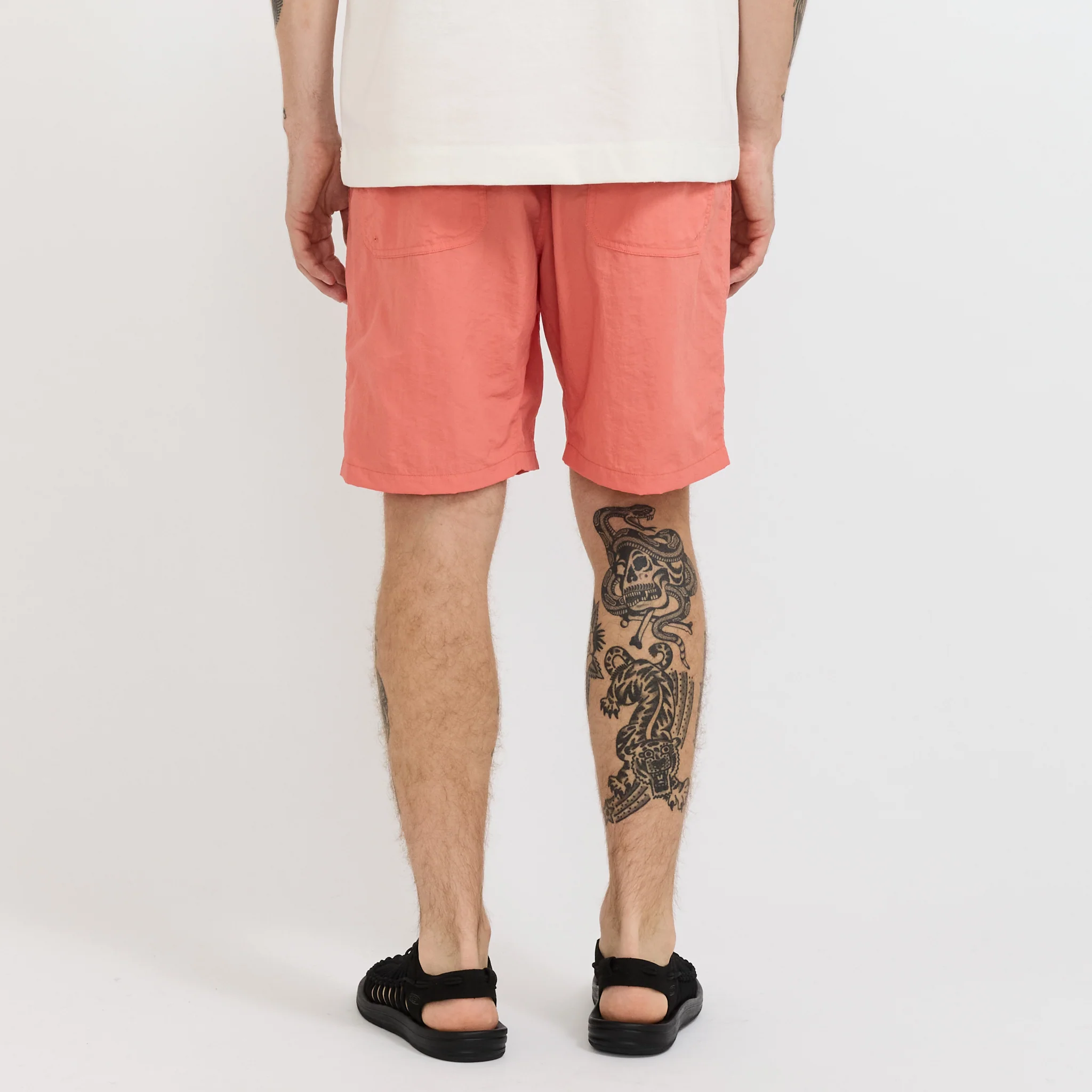 Nylon Tusser Easy Shorts Orange - Image 4