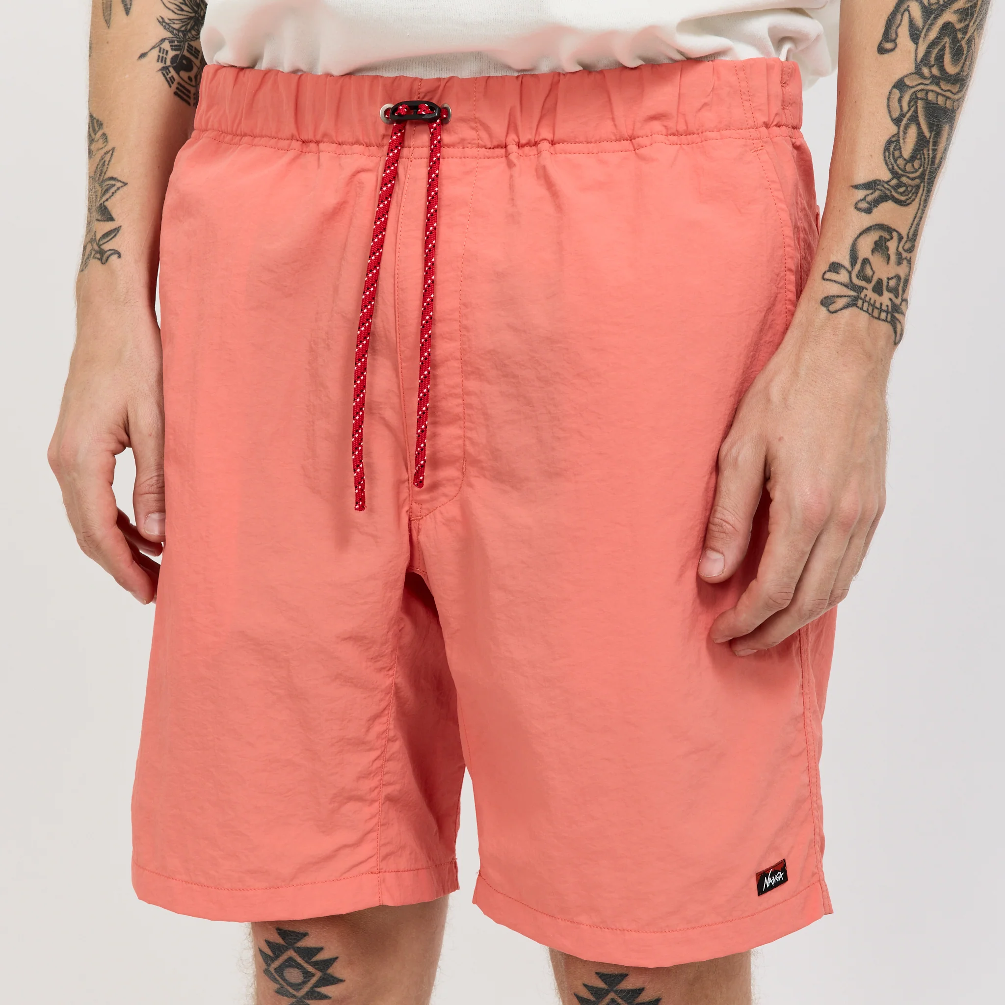 Nylon Tusser Easy Shorts Orange - Image 5
