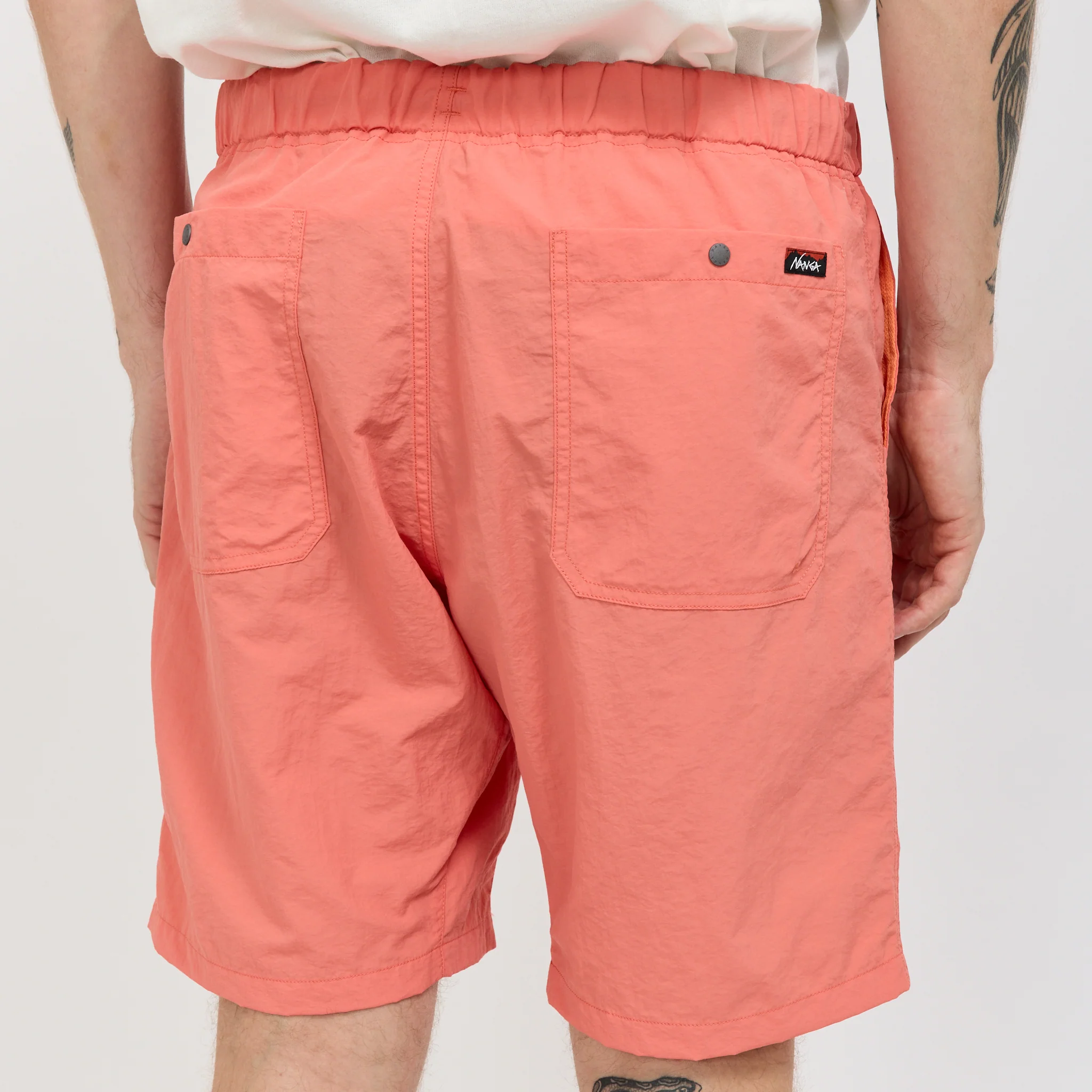 Nylon Tusser Easy Shorts Orange - Image 6