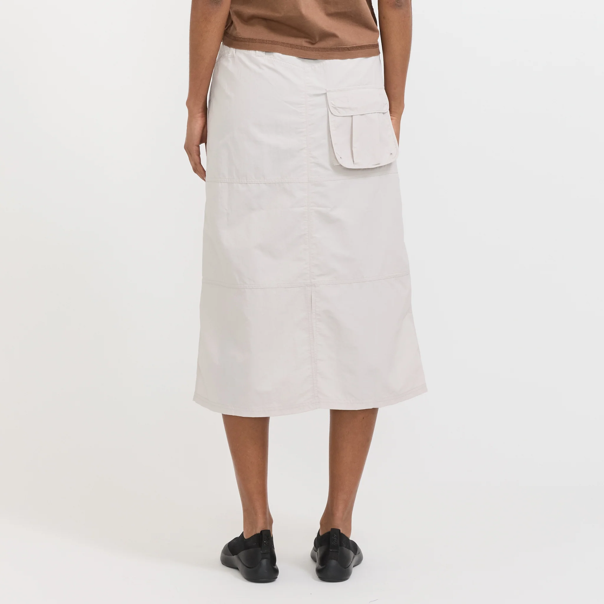 Nylon Utility Skirt Ecru - Image 4