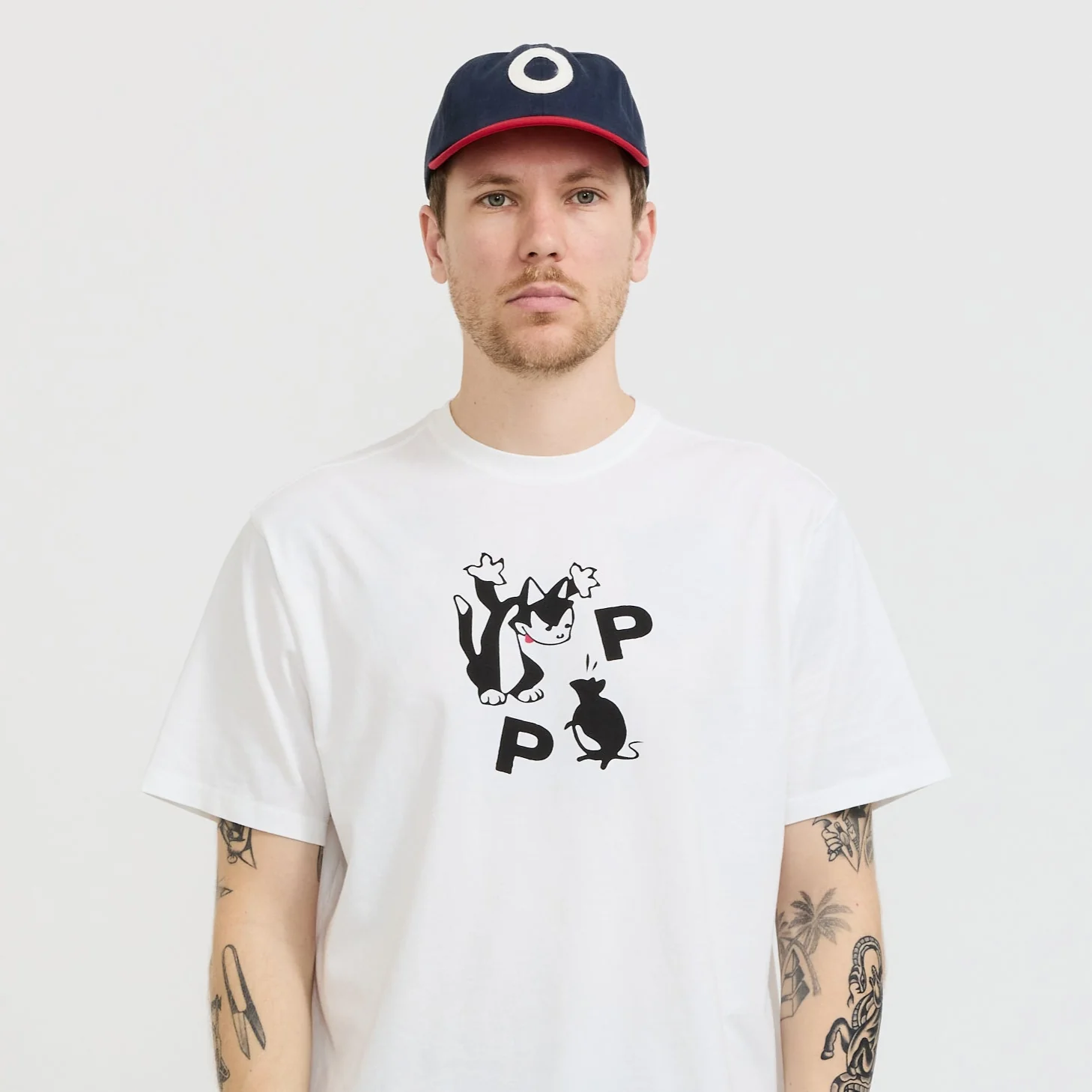 O Sixpanel Hat Navy/Goji Berry - Image 2