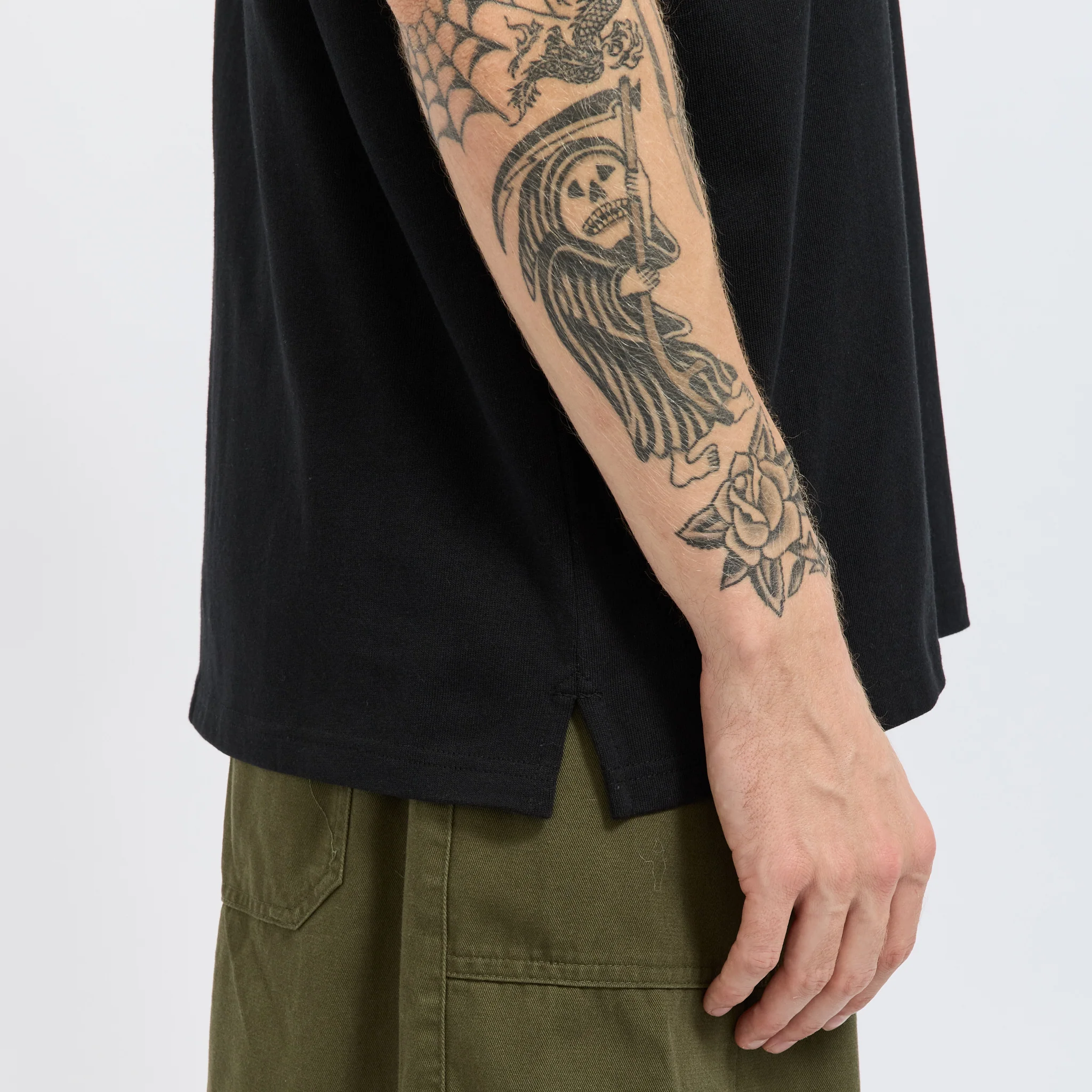 OG Double Rib Oversized Tee Black - Image 6
