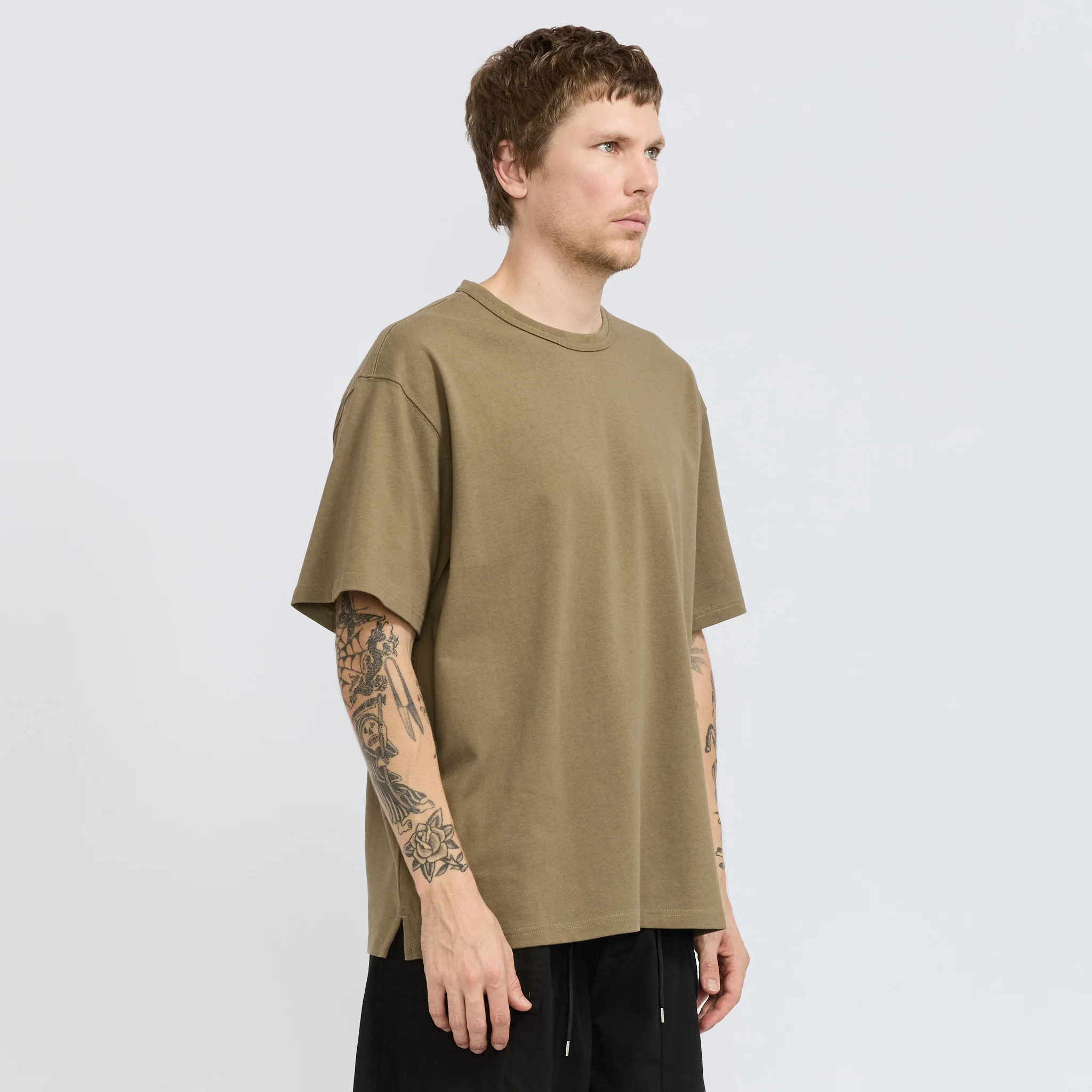 OG Double Rib Oversized Tee Mud - Image 3
