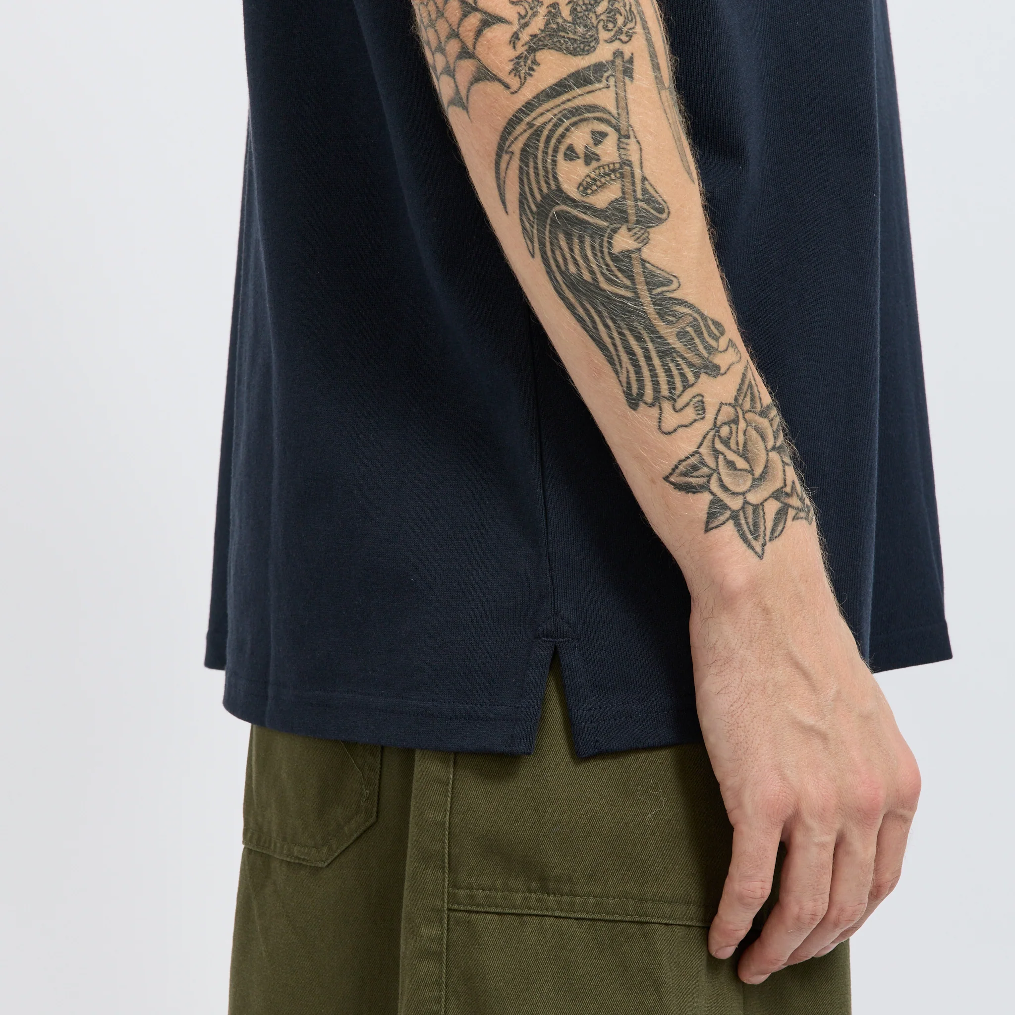 OG Double Rib Oversized Tee Navy - Image 3