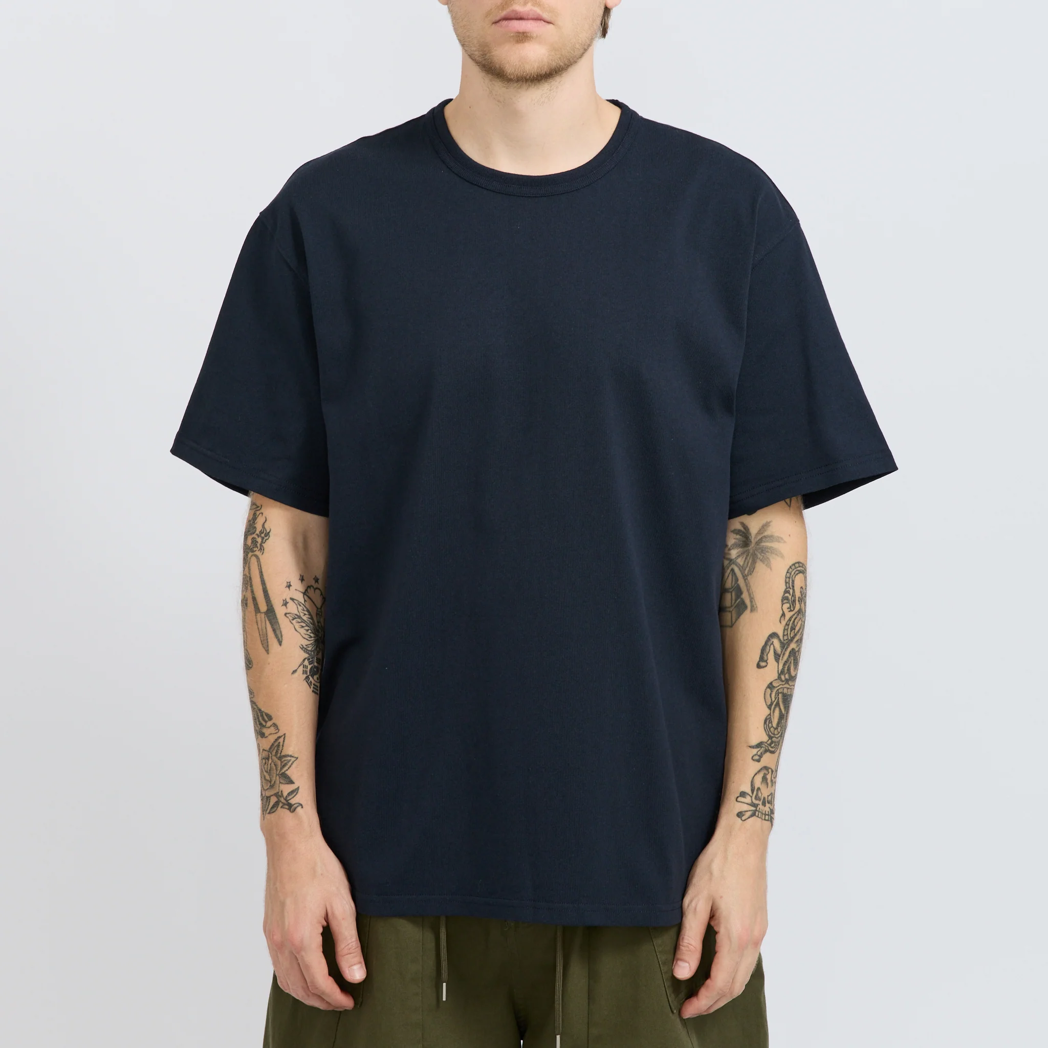 OG Double Rib Oversized Tee Navy - Image 4