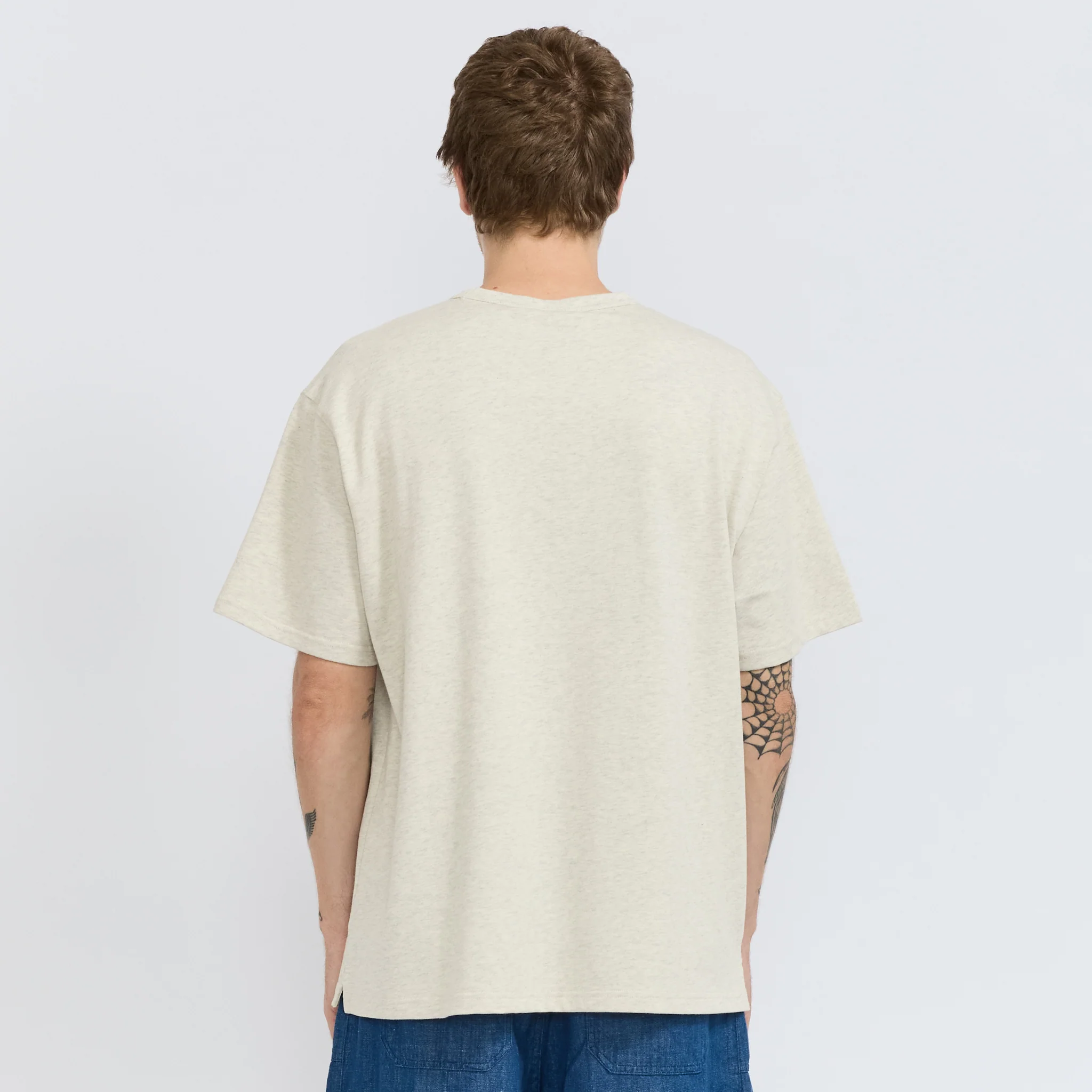 OG Double Rib Oversized Tee Oatmeal - Image 4